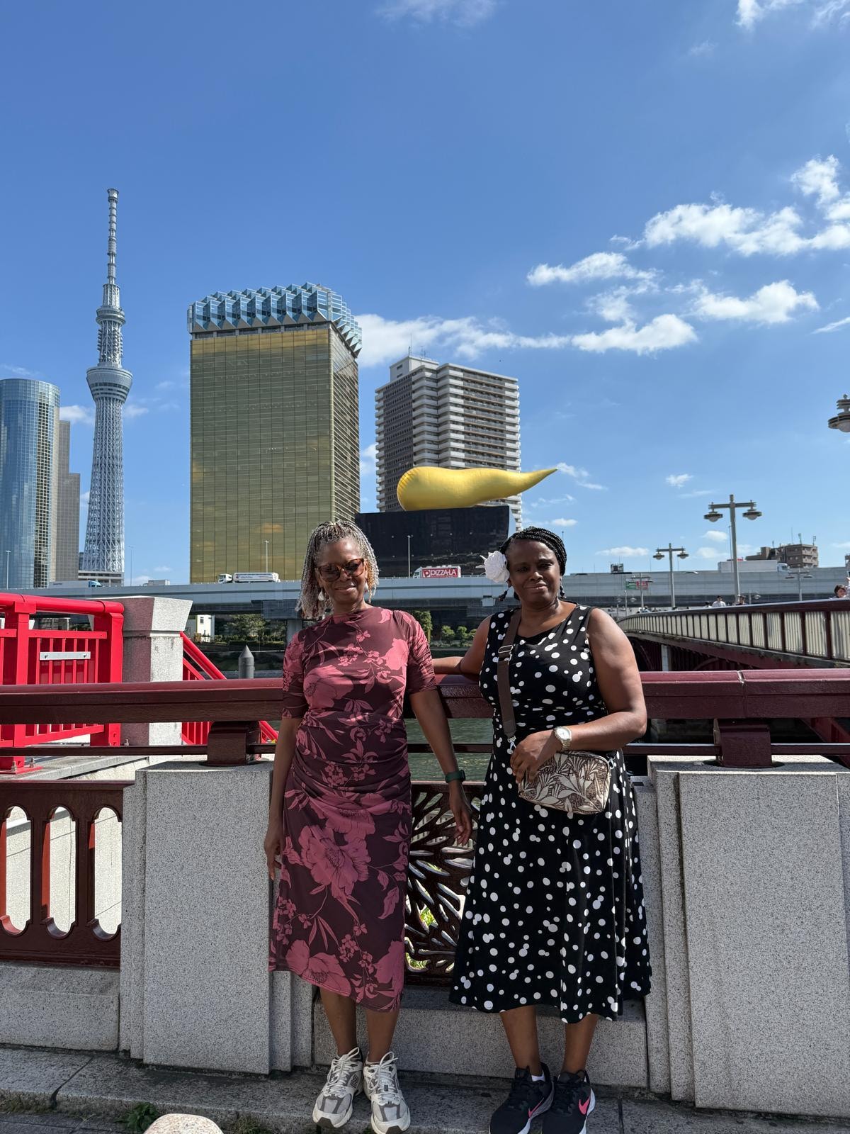 Picture of me and my friend on our 2nd day in Japan.