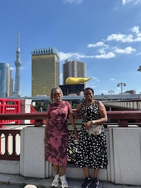 Picture of me and my friend on our 2nd day in Japan.