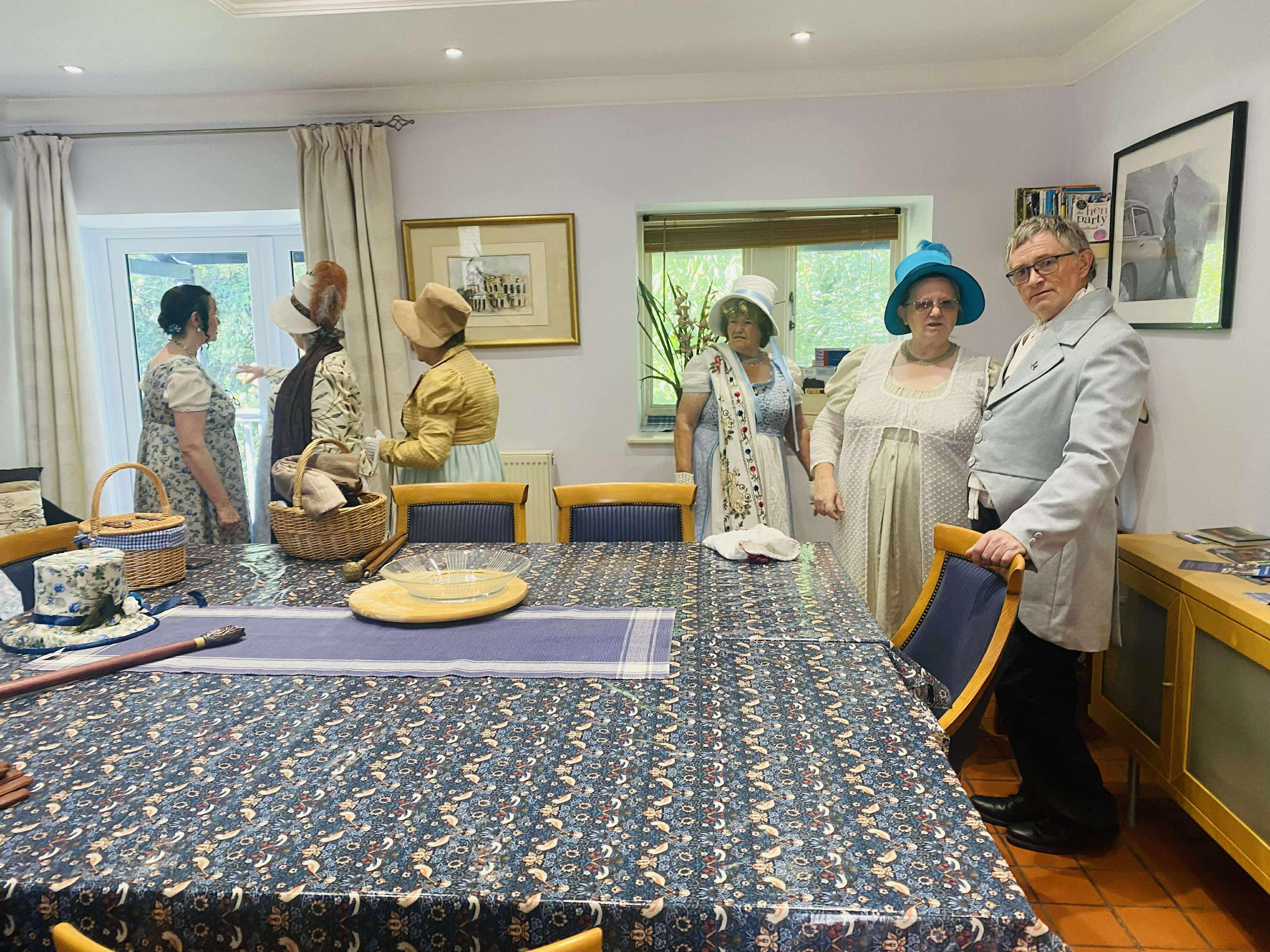 getting ready to leave 