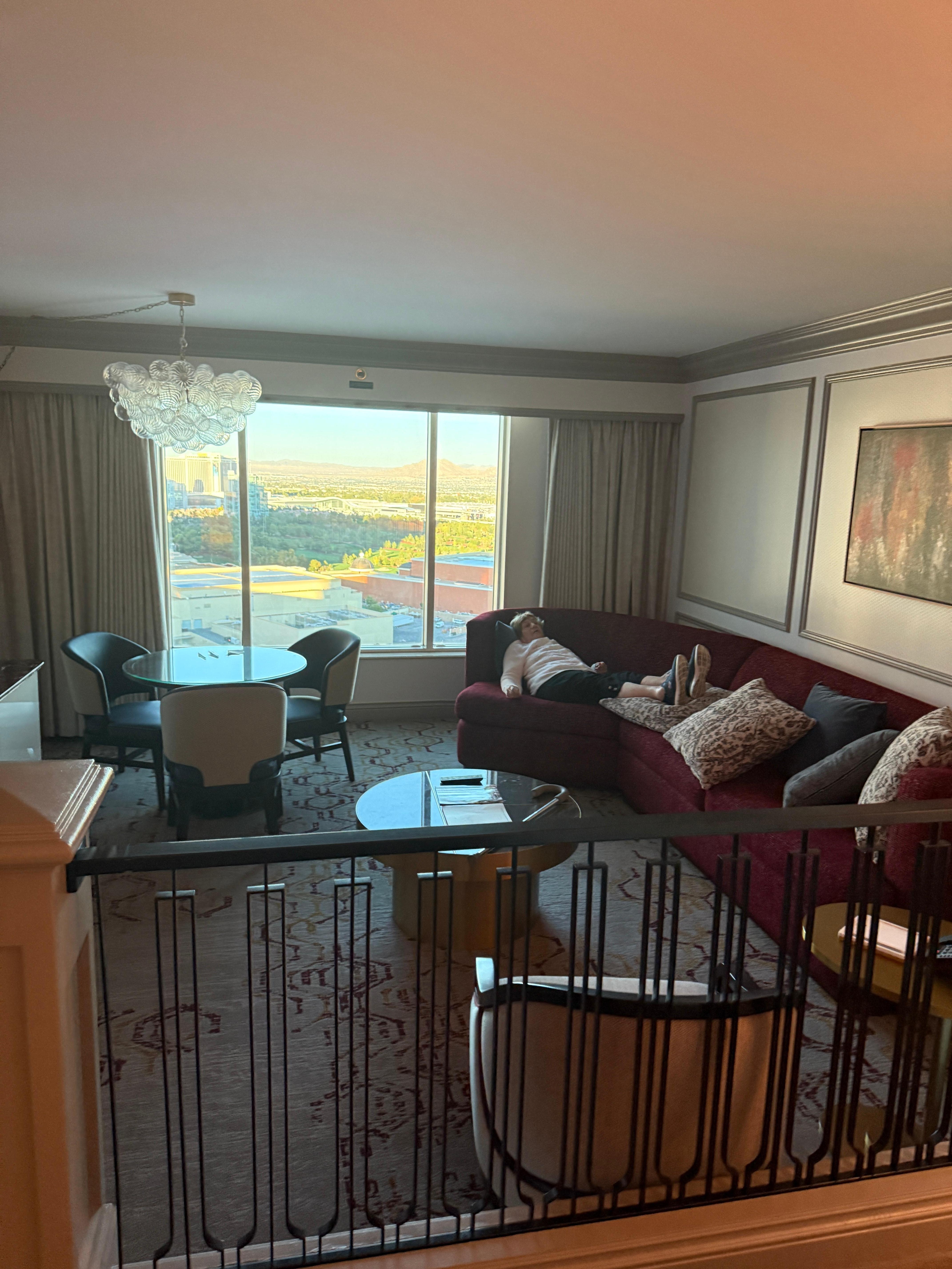 Living room with sphere view