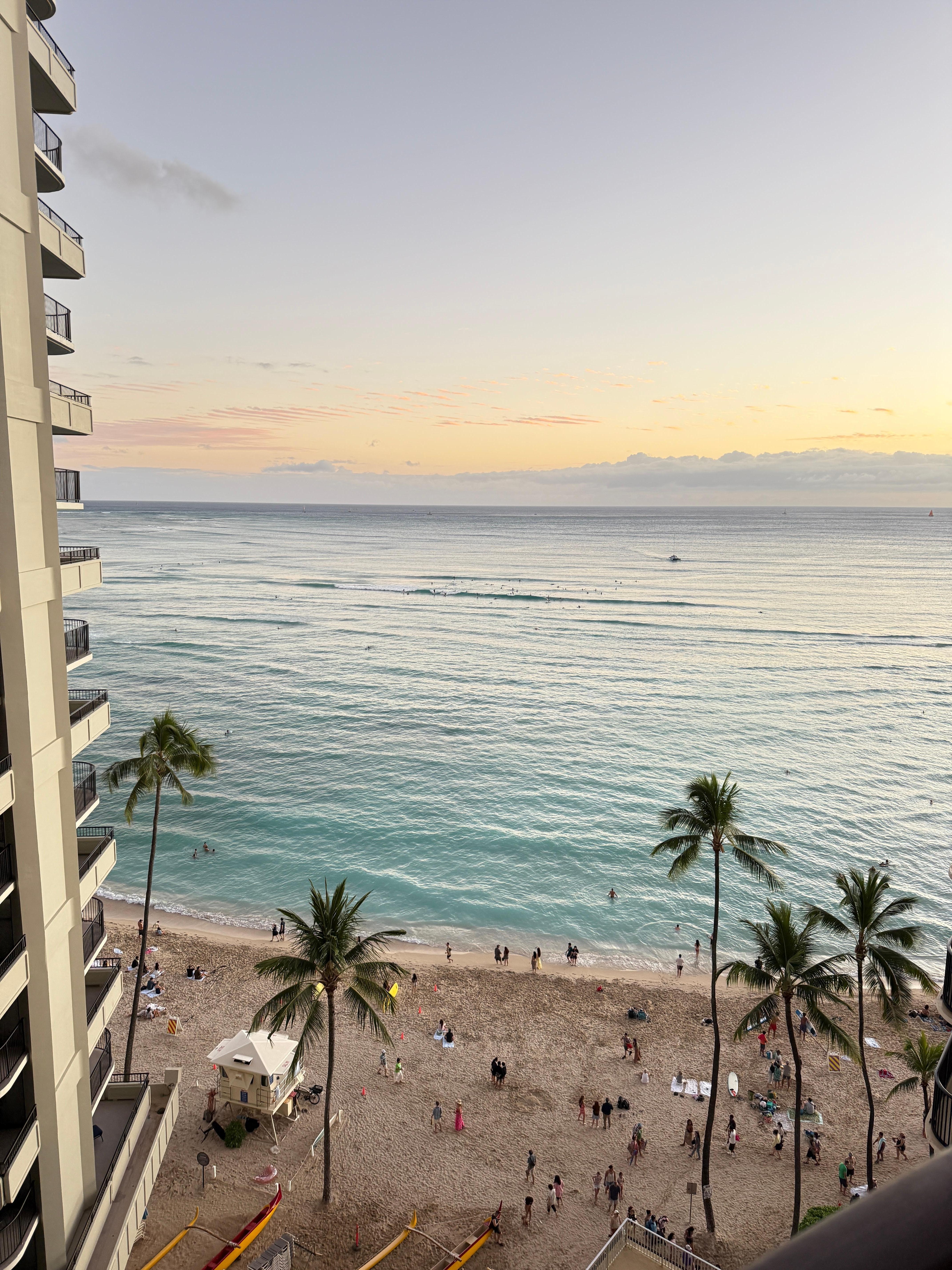 Beautiful view from room! Sunset was amazing. 