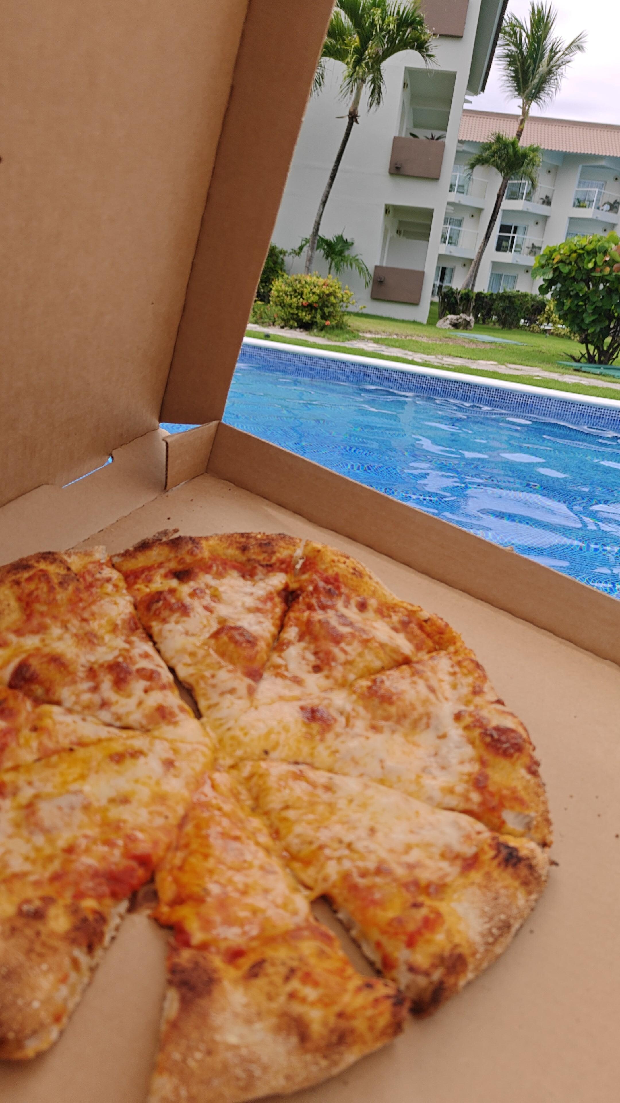 Pizza from the pool