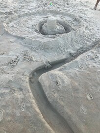 Kids made a moat