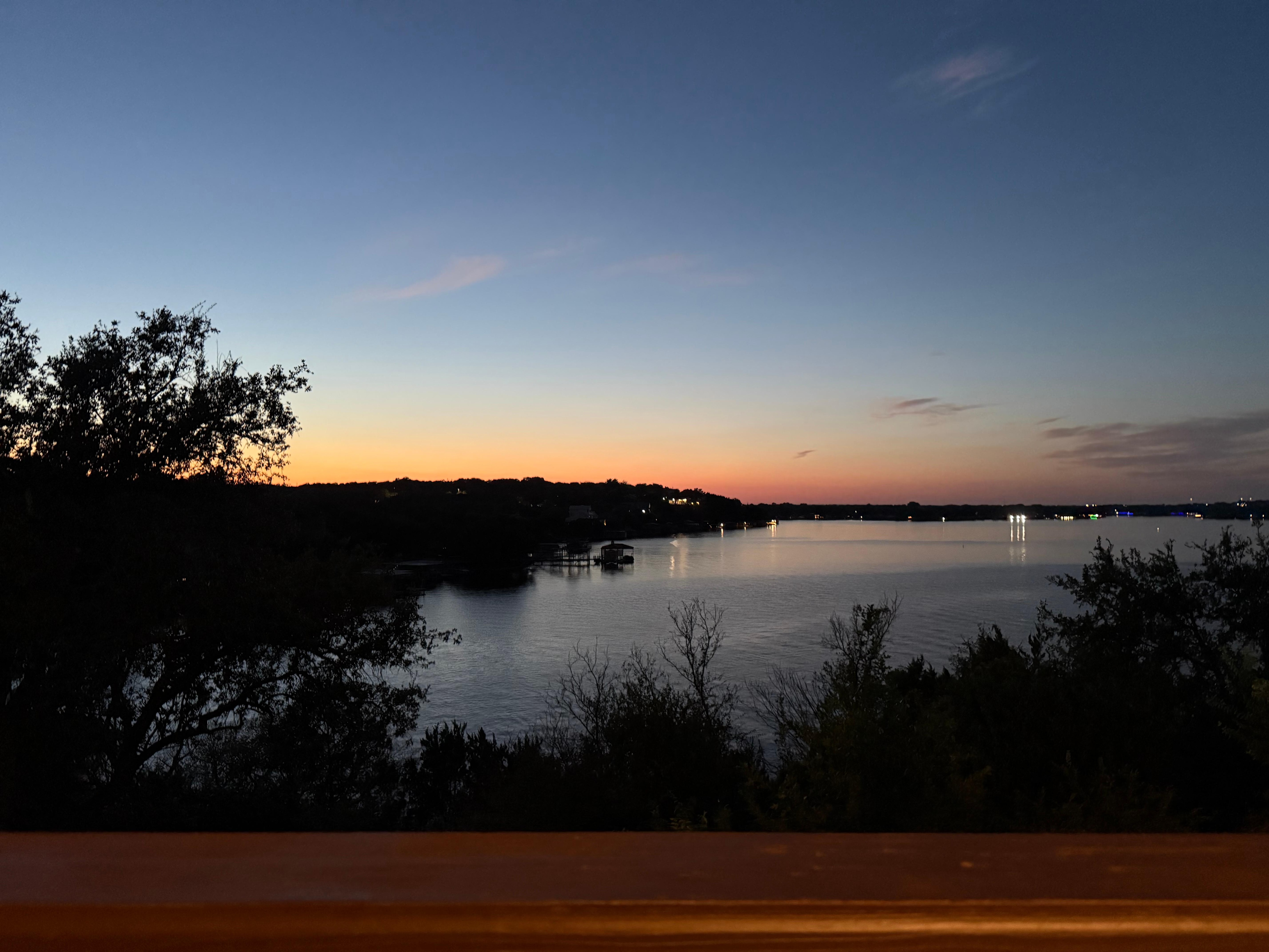 View from the back porch at sundown ♥️