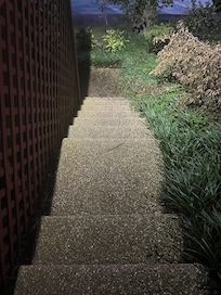 There are steep steps!