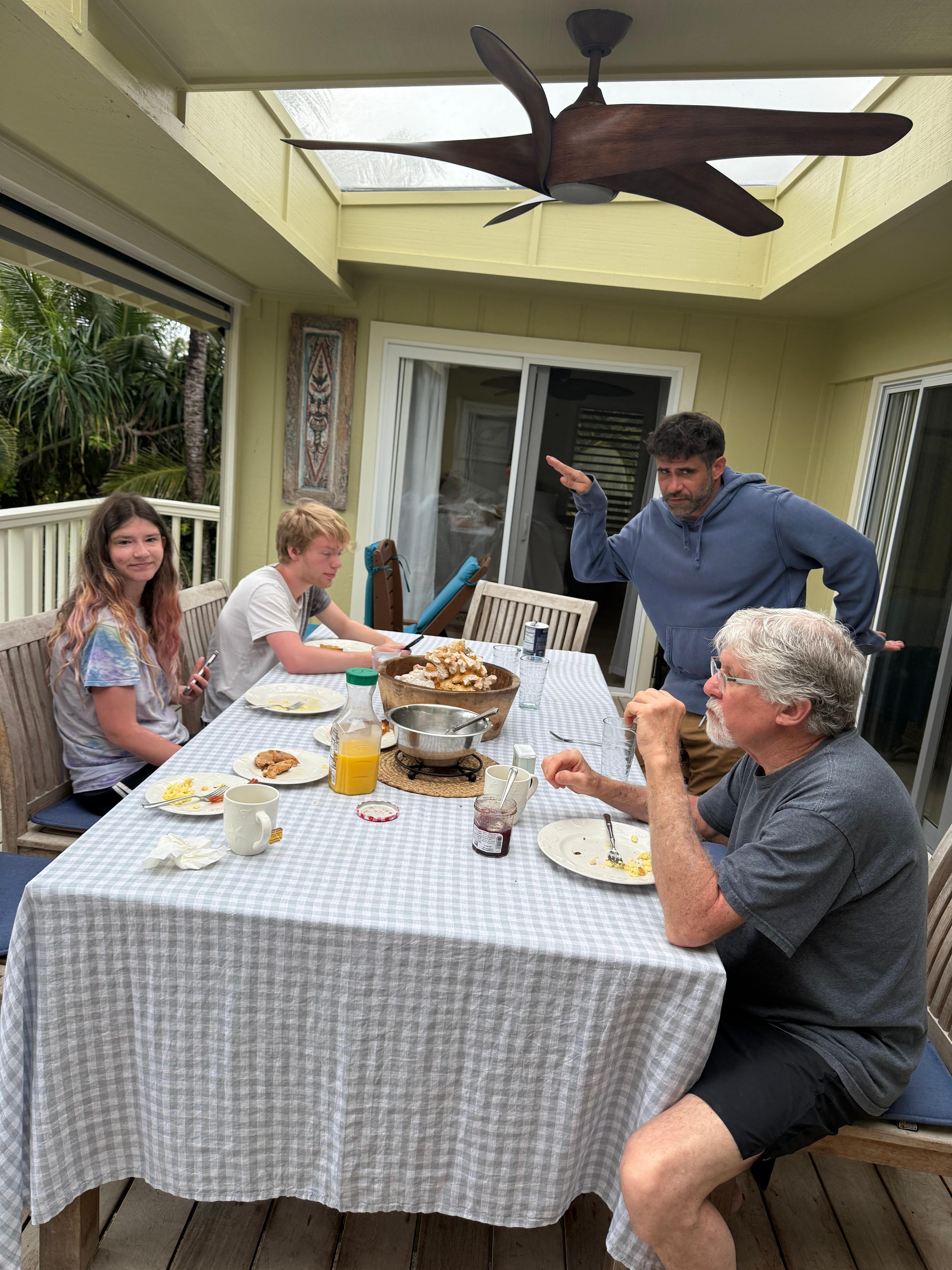 Breakfast on the deck