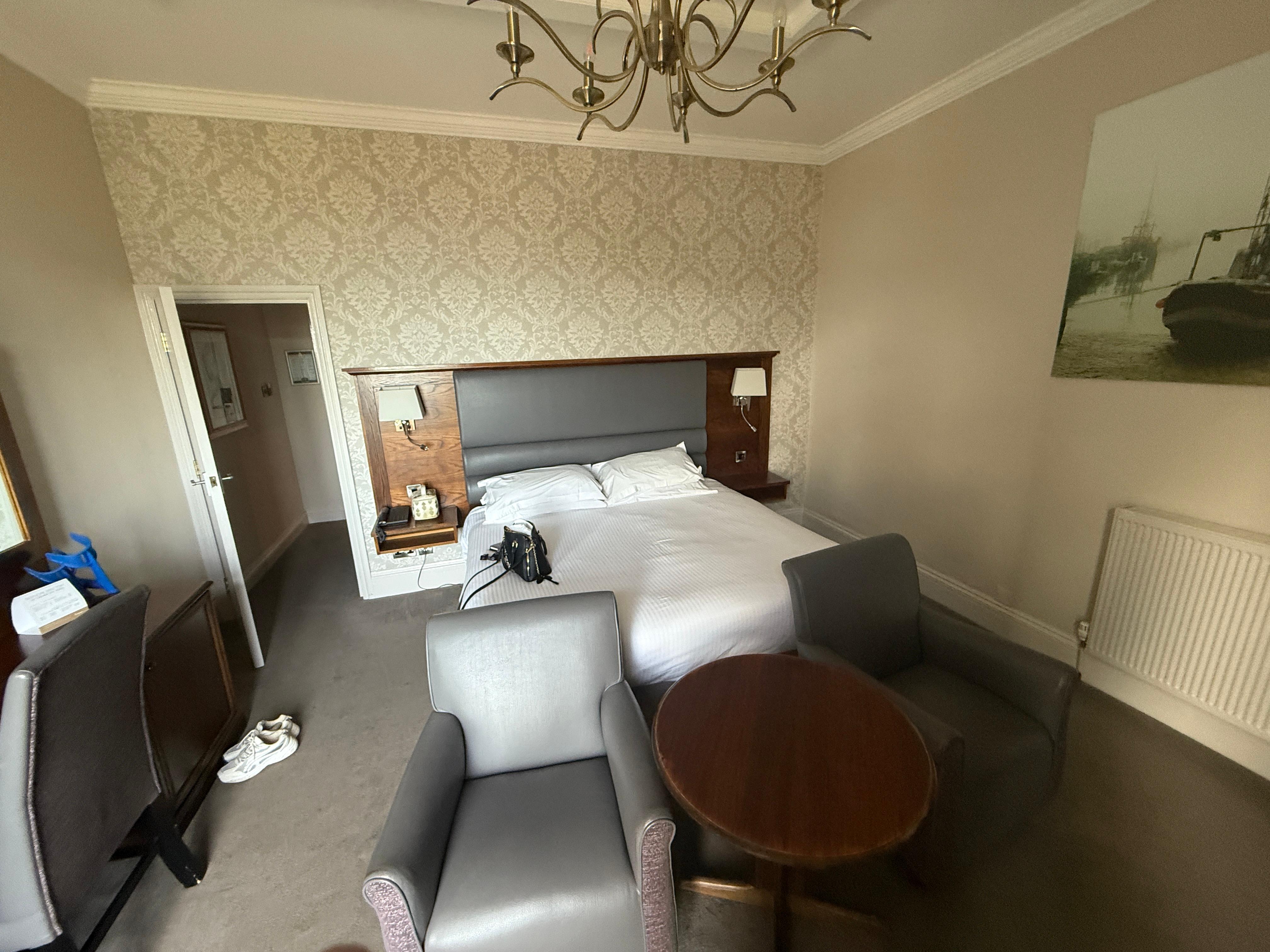 The comfortable bed