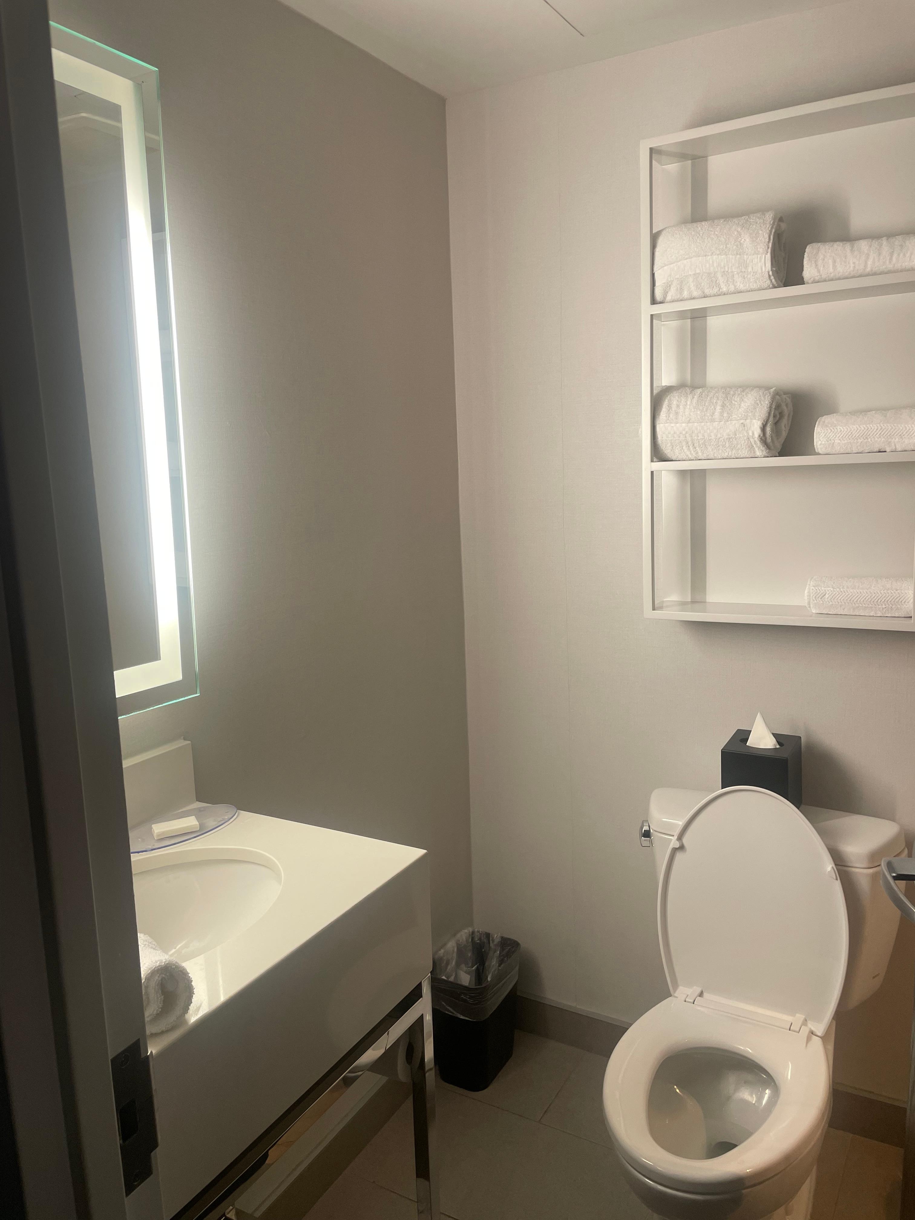 Bathroom view from door.