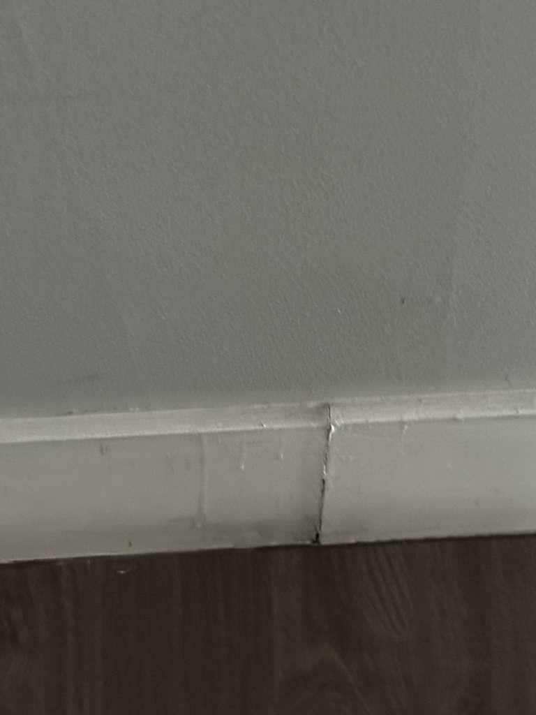 Baseboard very dirty