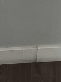 Baseboard very dirty