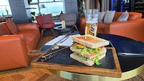 Very good club sandwich at the Roof top bar on the 12th floor
