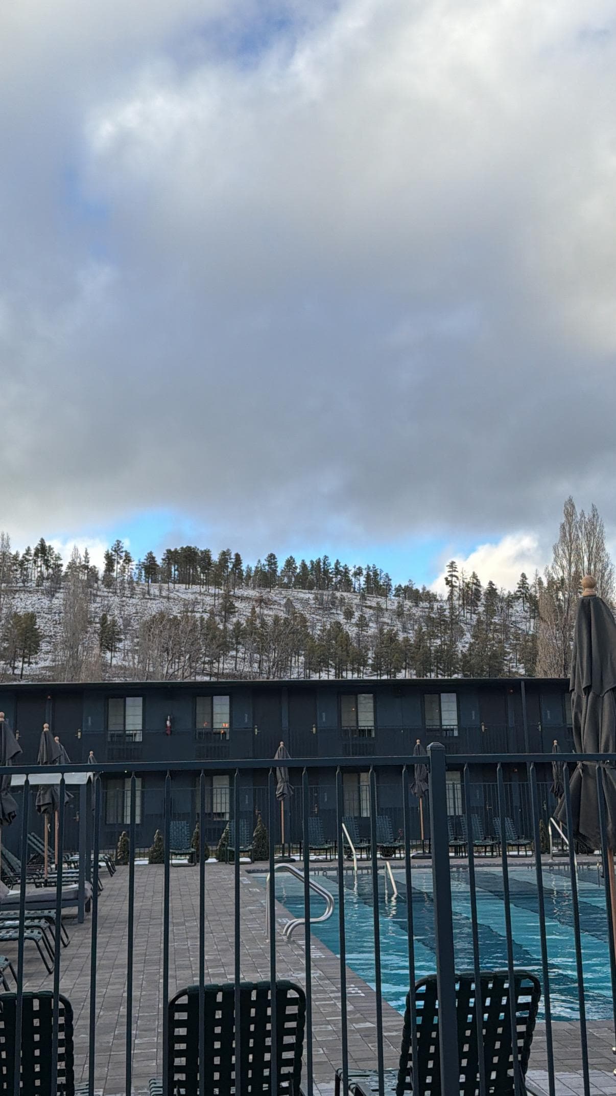 Views of the mountains from the Hot tub 