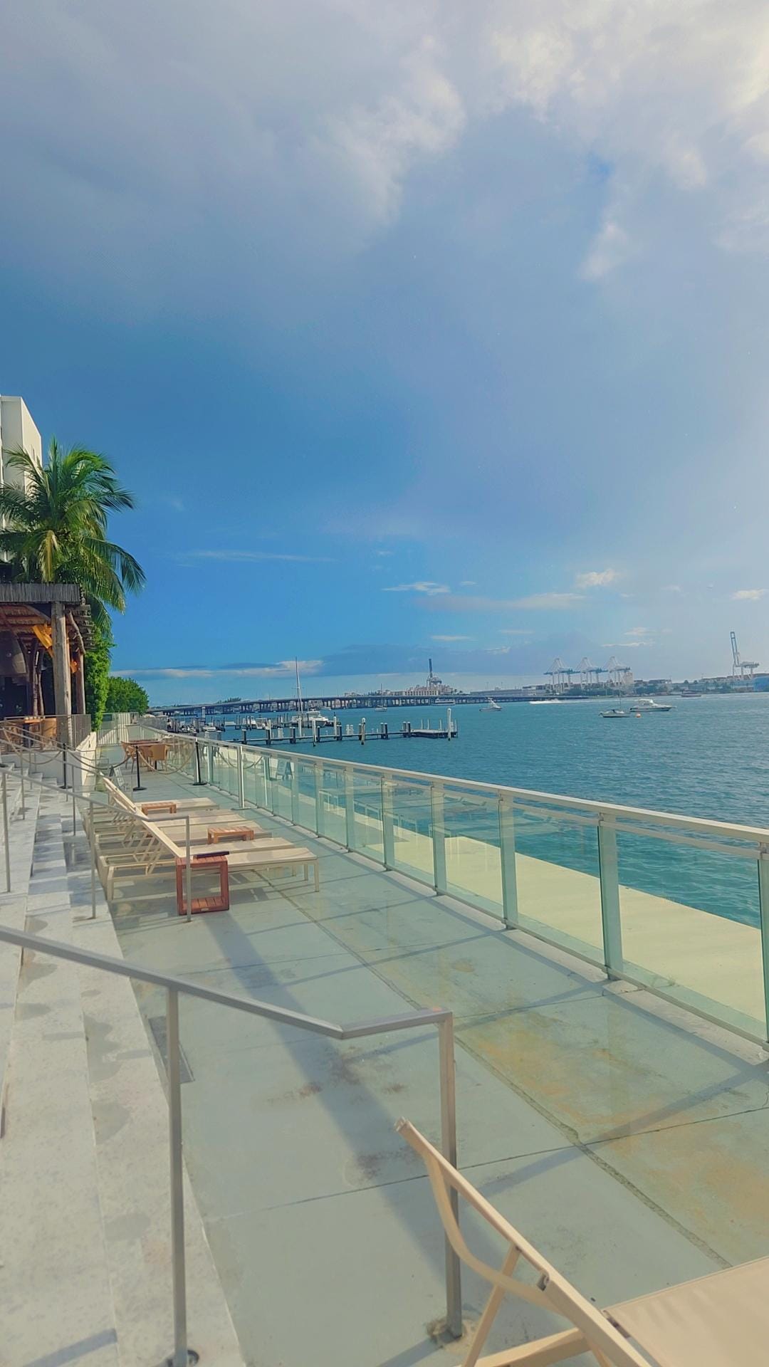 A view of the bay near the pool area.