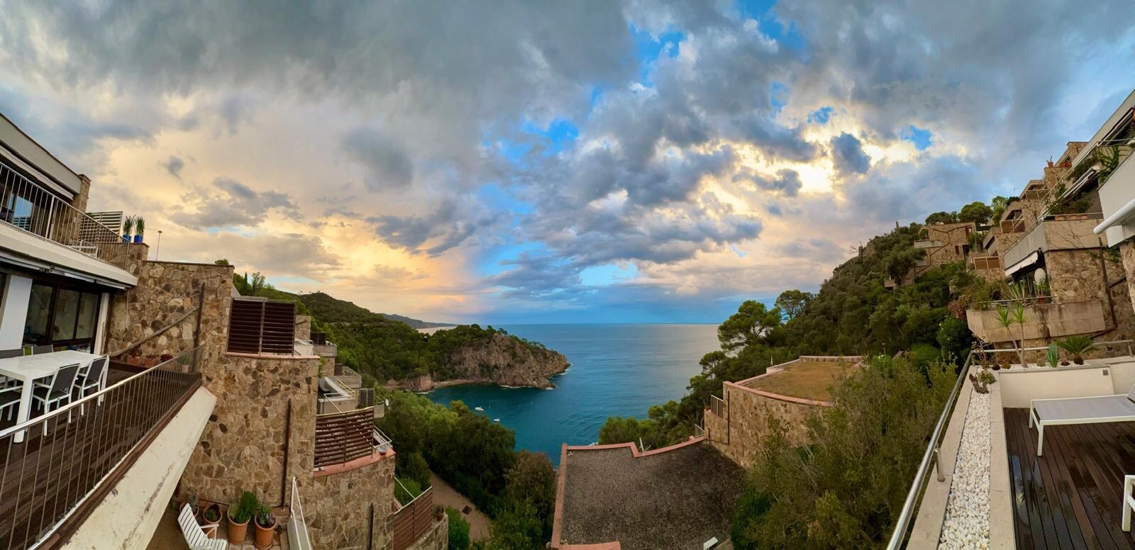 Panoramique depuis la terrasse