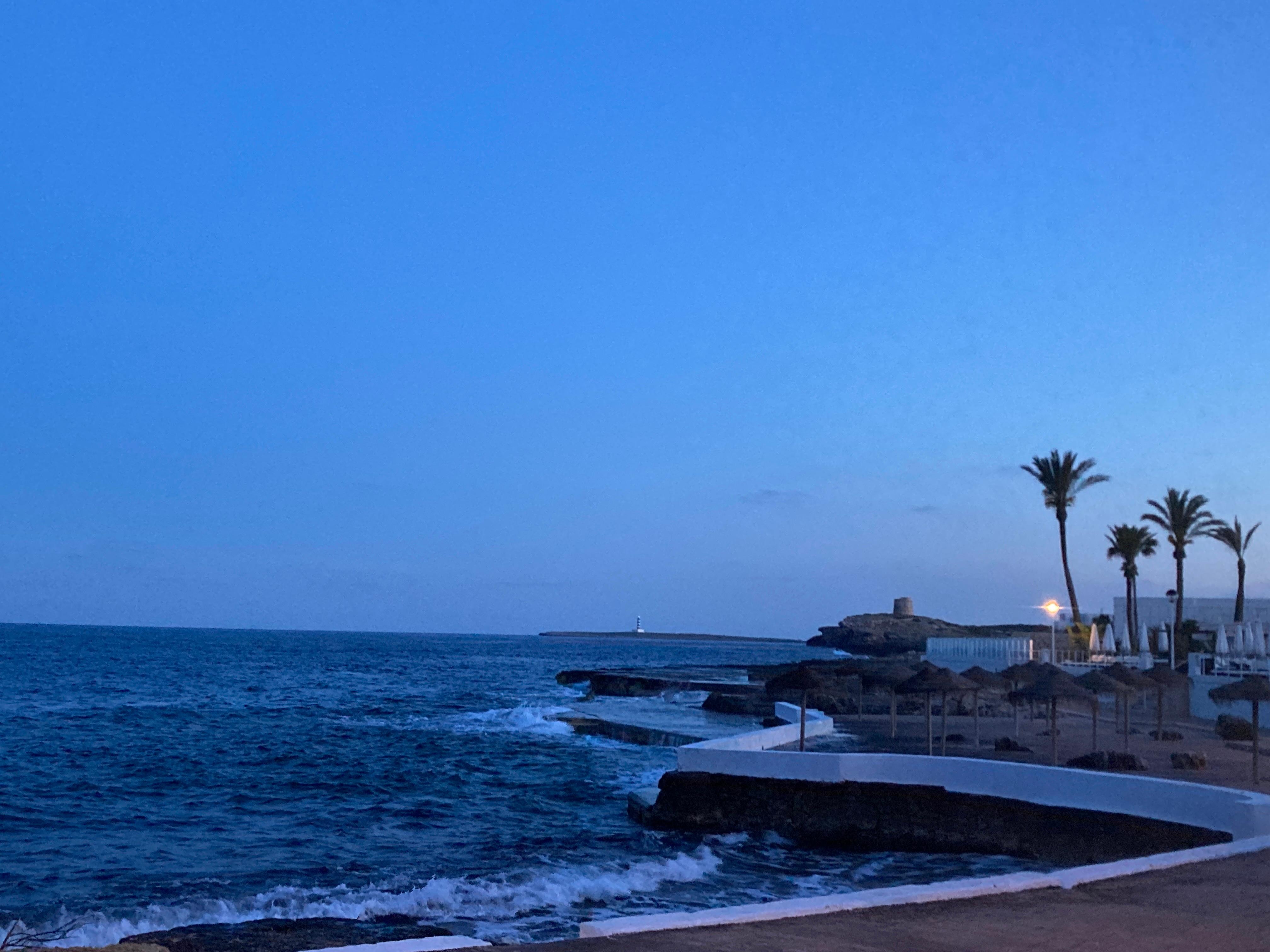 S’Algar waterfront in the evening