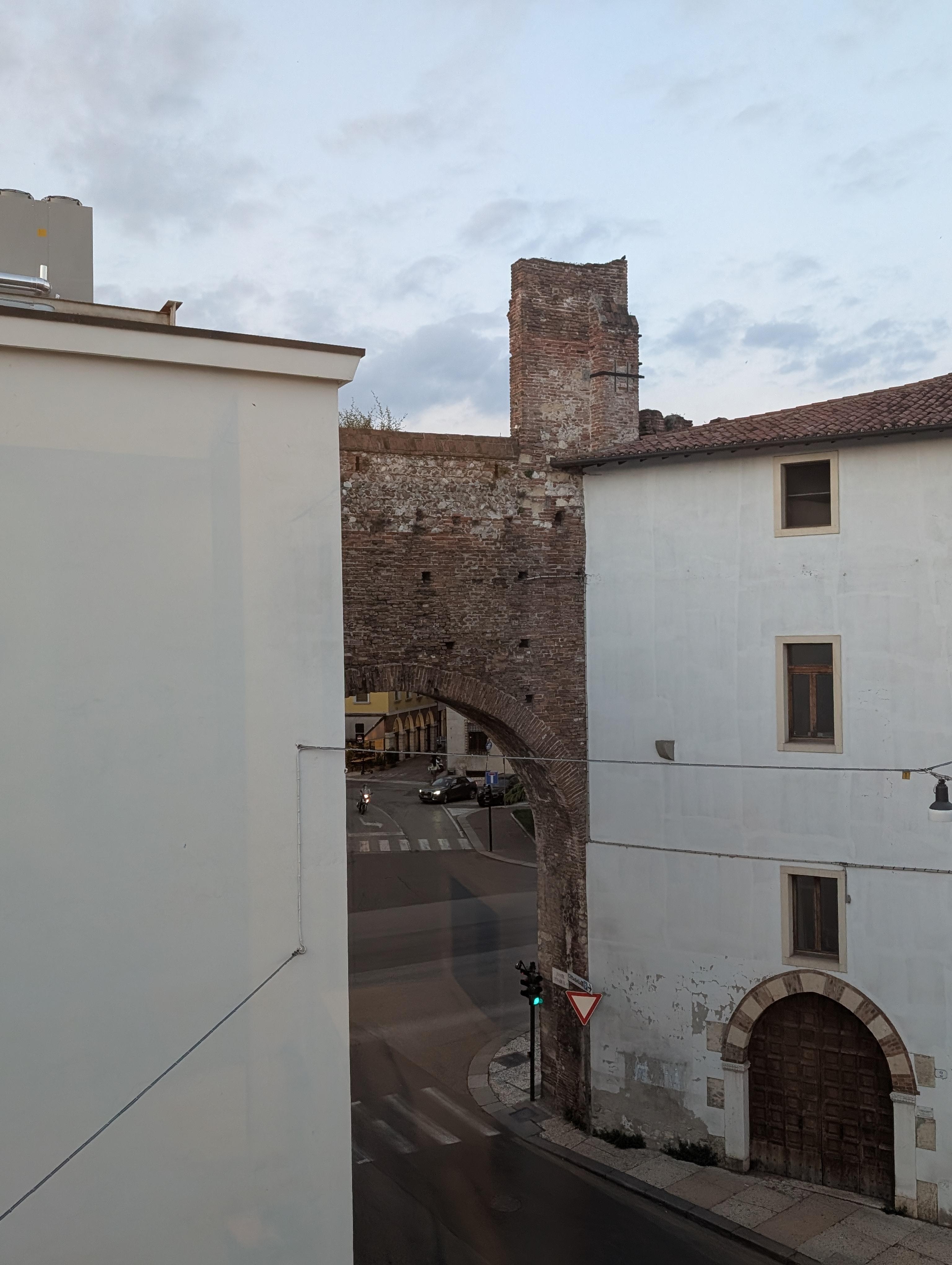 View from the window in bedroom 1 of the city walls