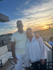 Rooftop bar sunset