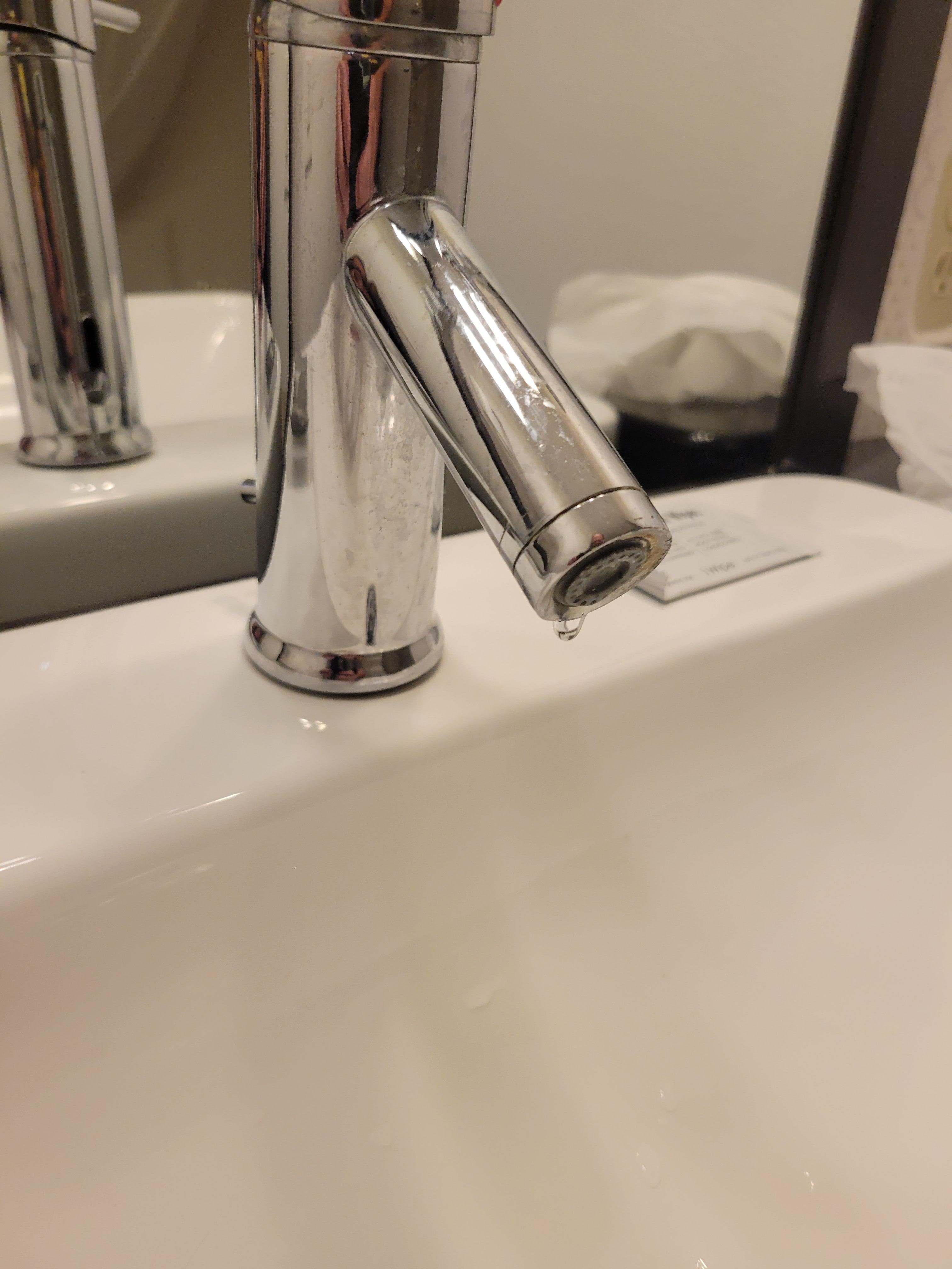 Faucet dripping.