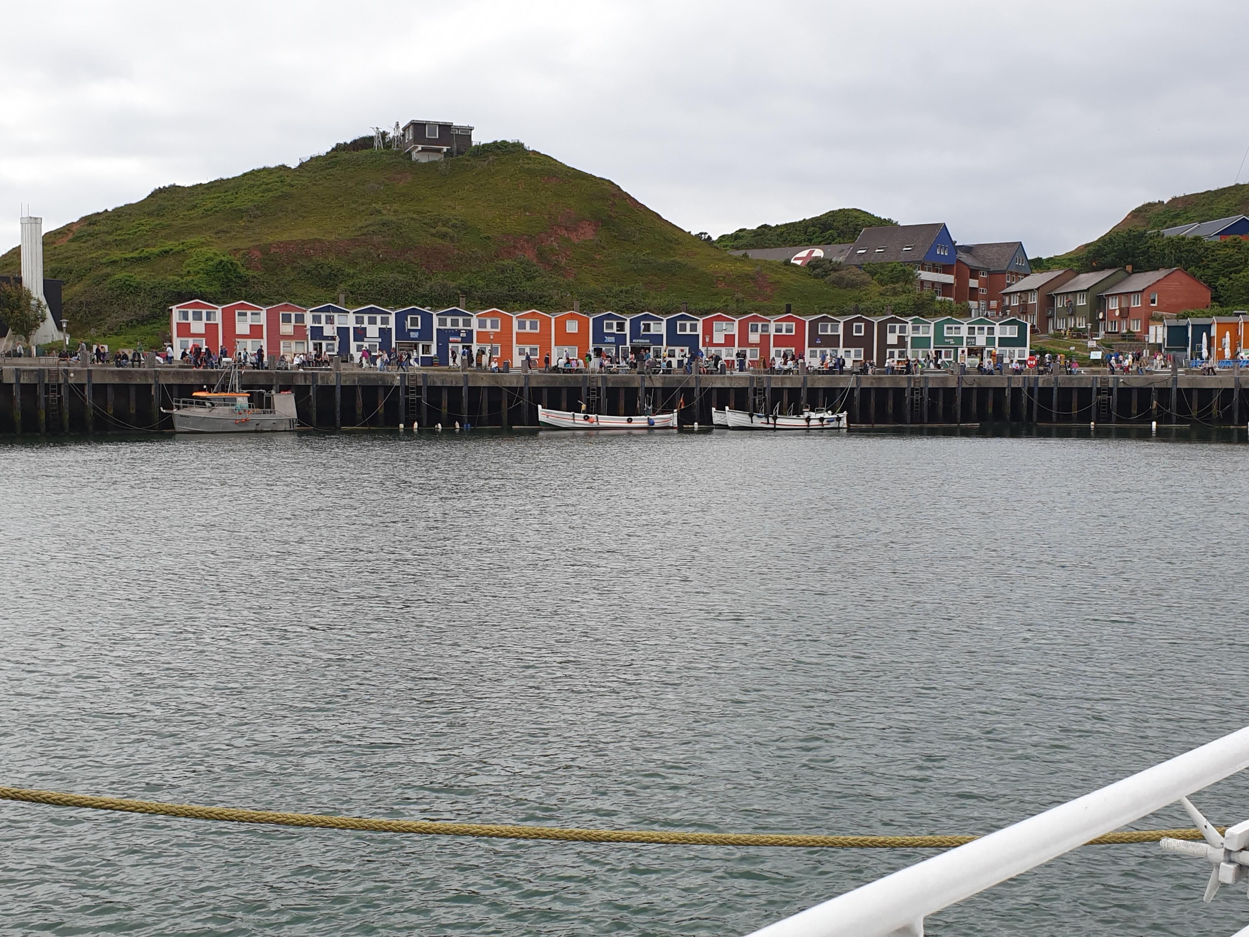 Bunte Häuser auf Helgoland