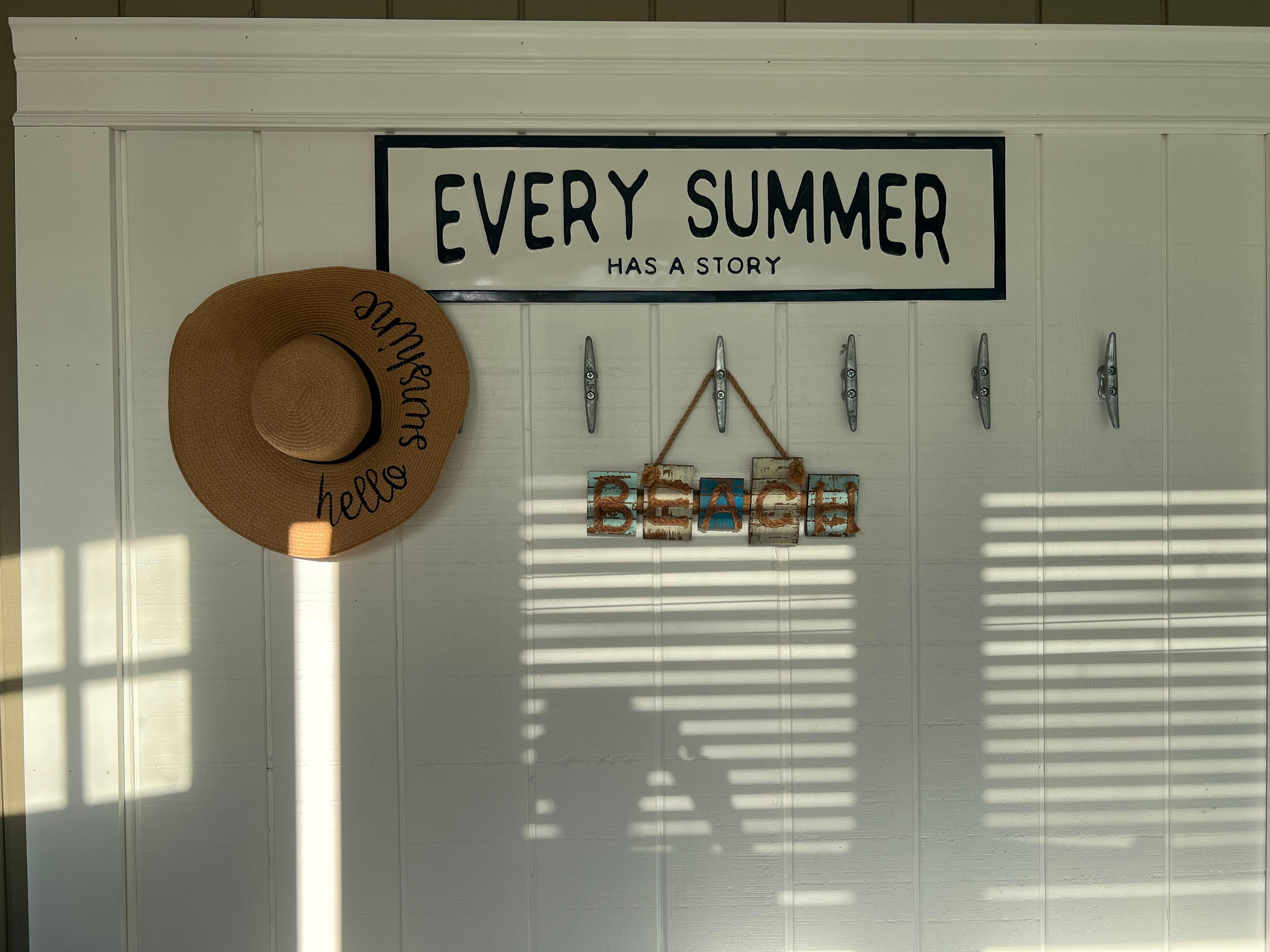 This is what you see when you walk in the front door. It’s a enclosed front porch with plenty of space for storage.