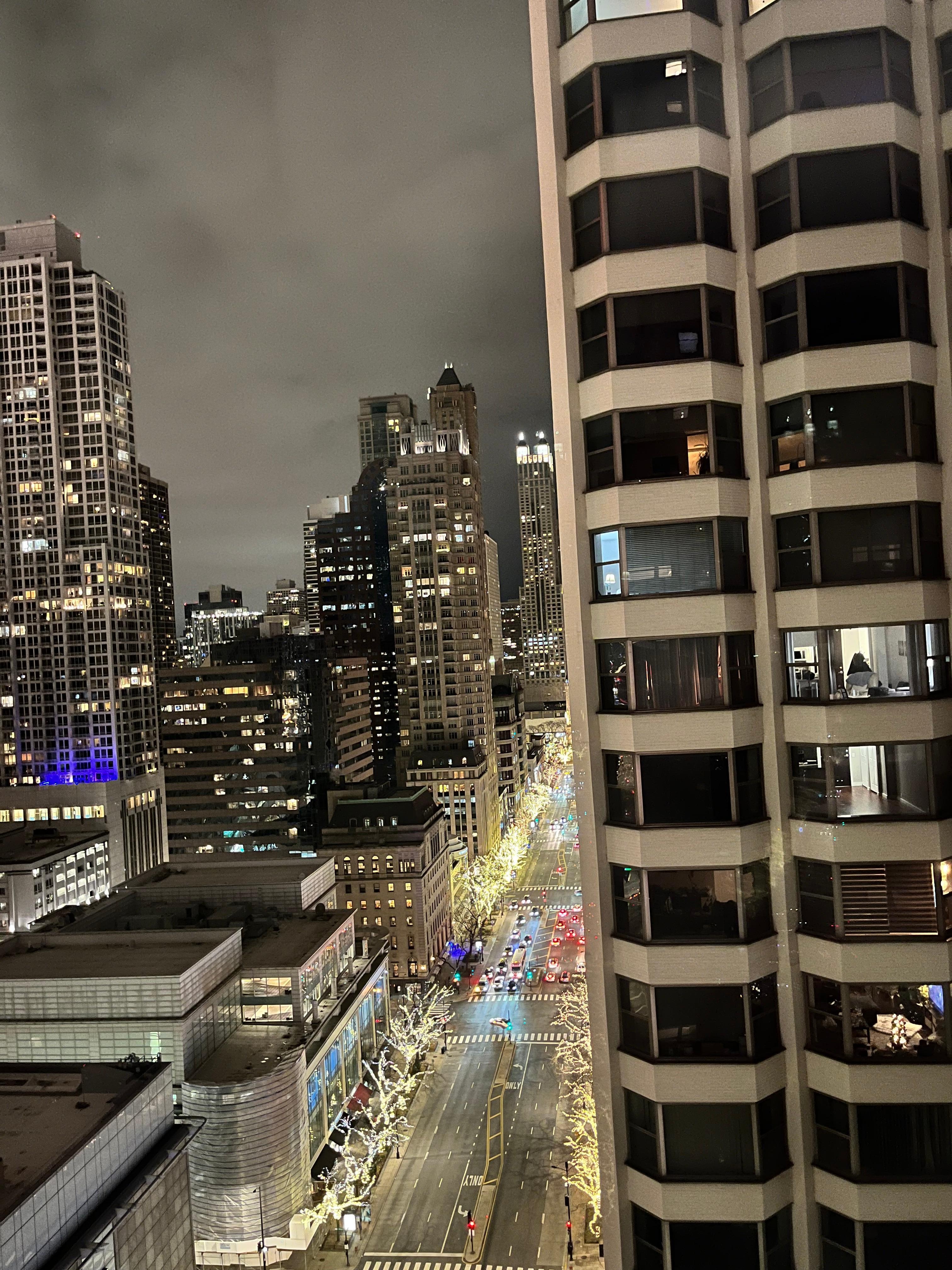 Great view of Michigan Avenue. 