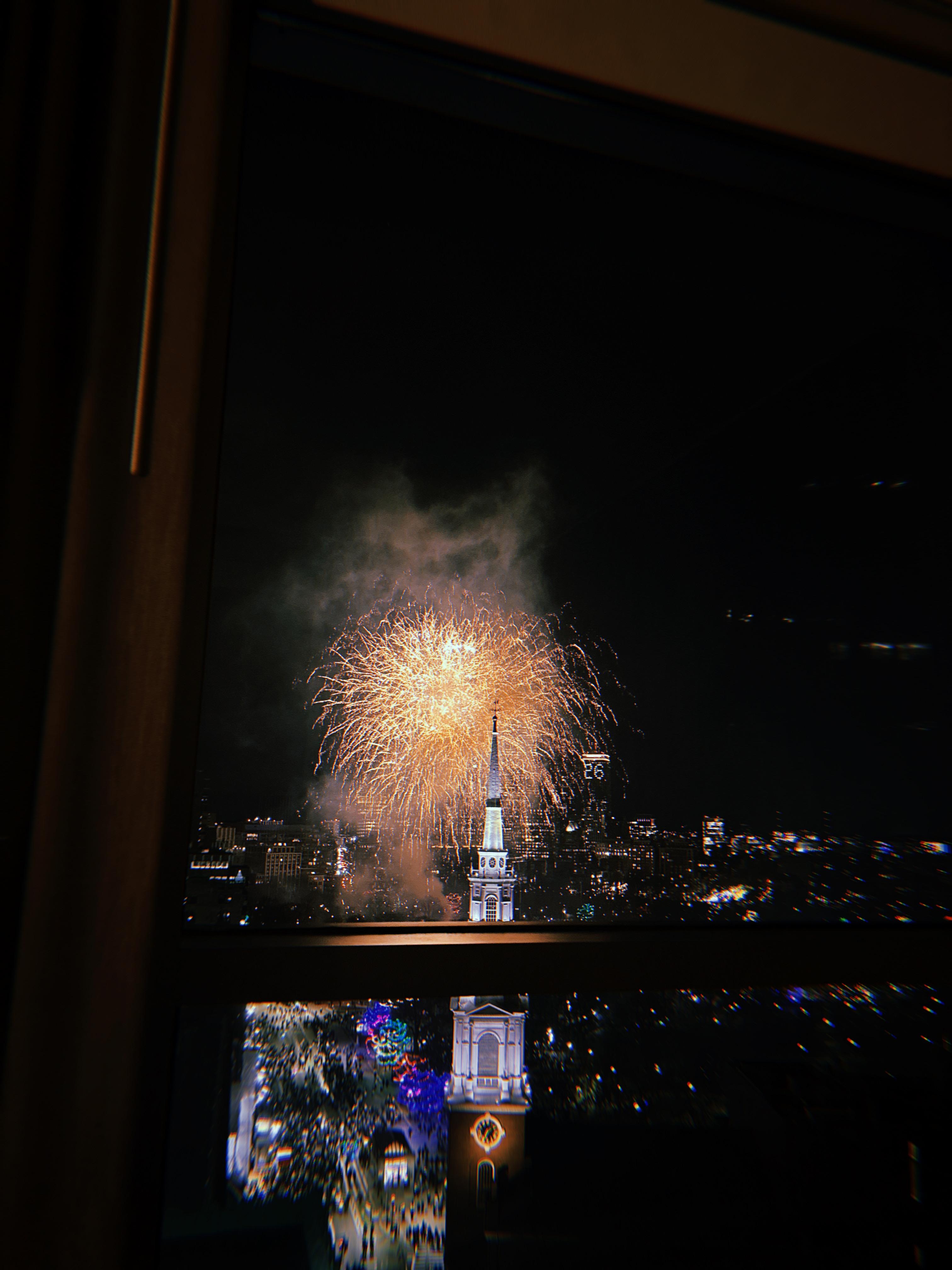 Our AMAZING view of the New Years fireworks 