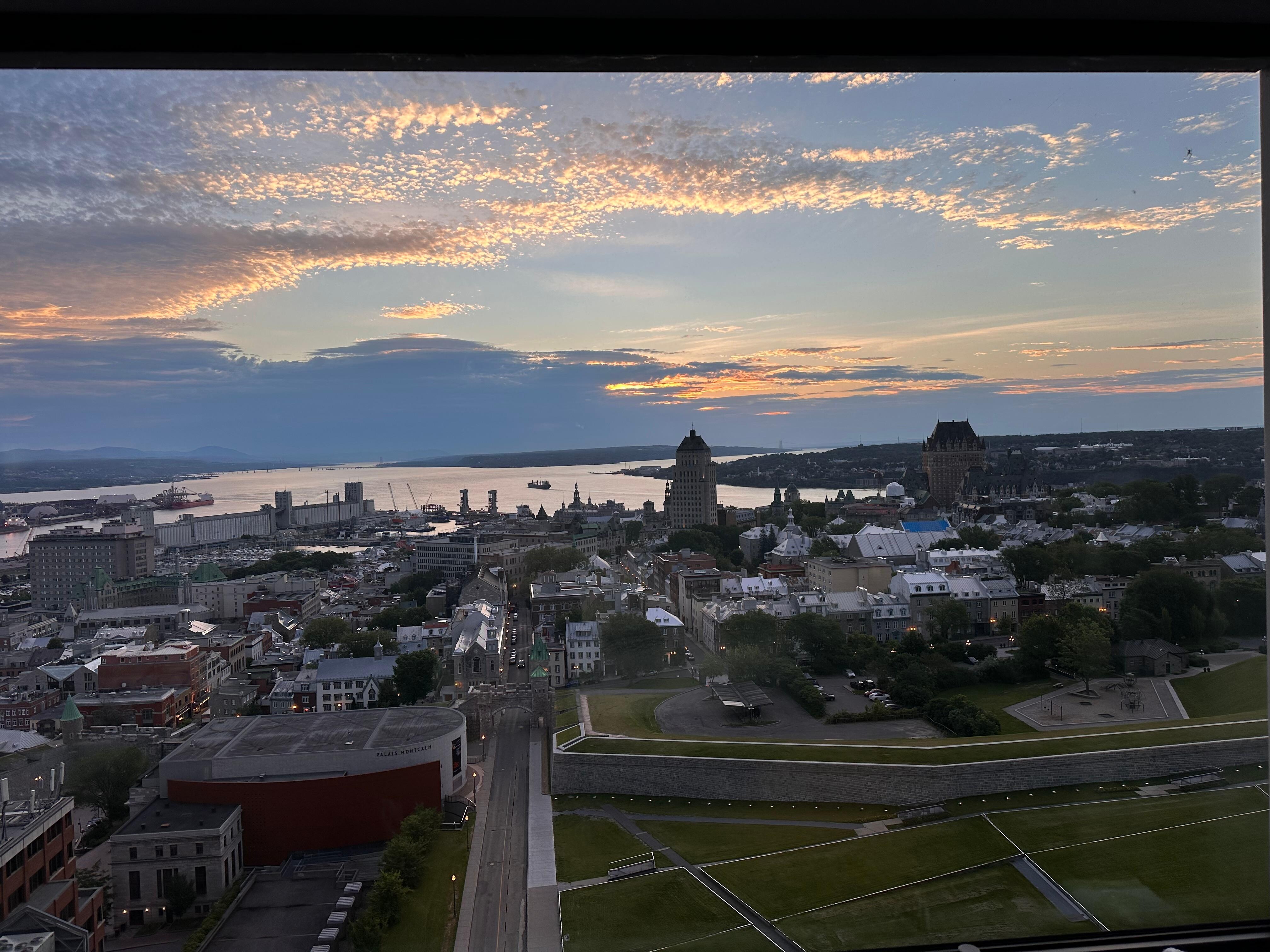 View from our room window….