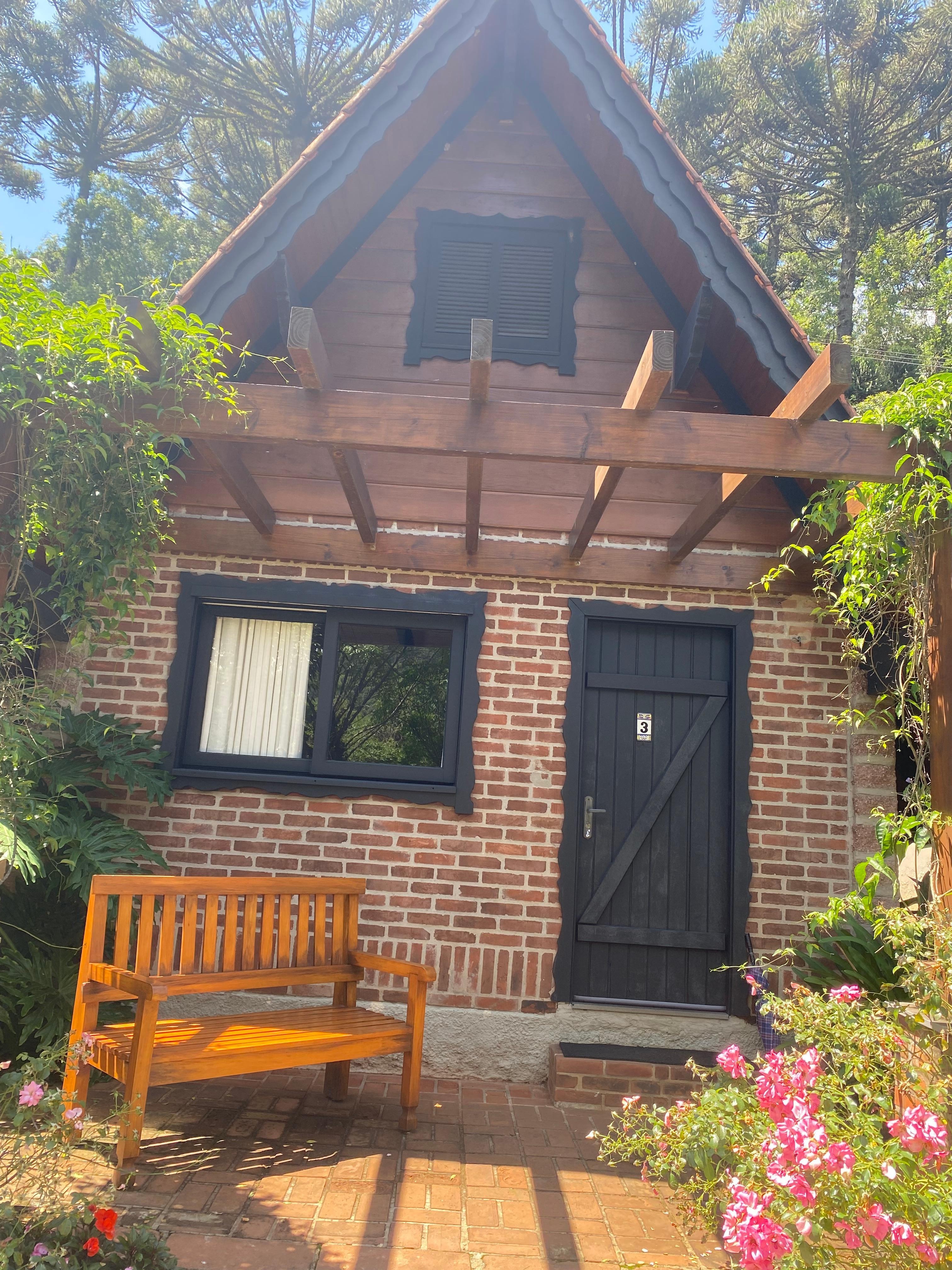 Chalé é aconchegante 