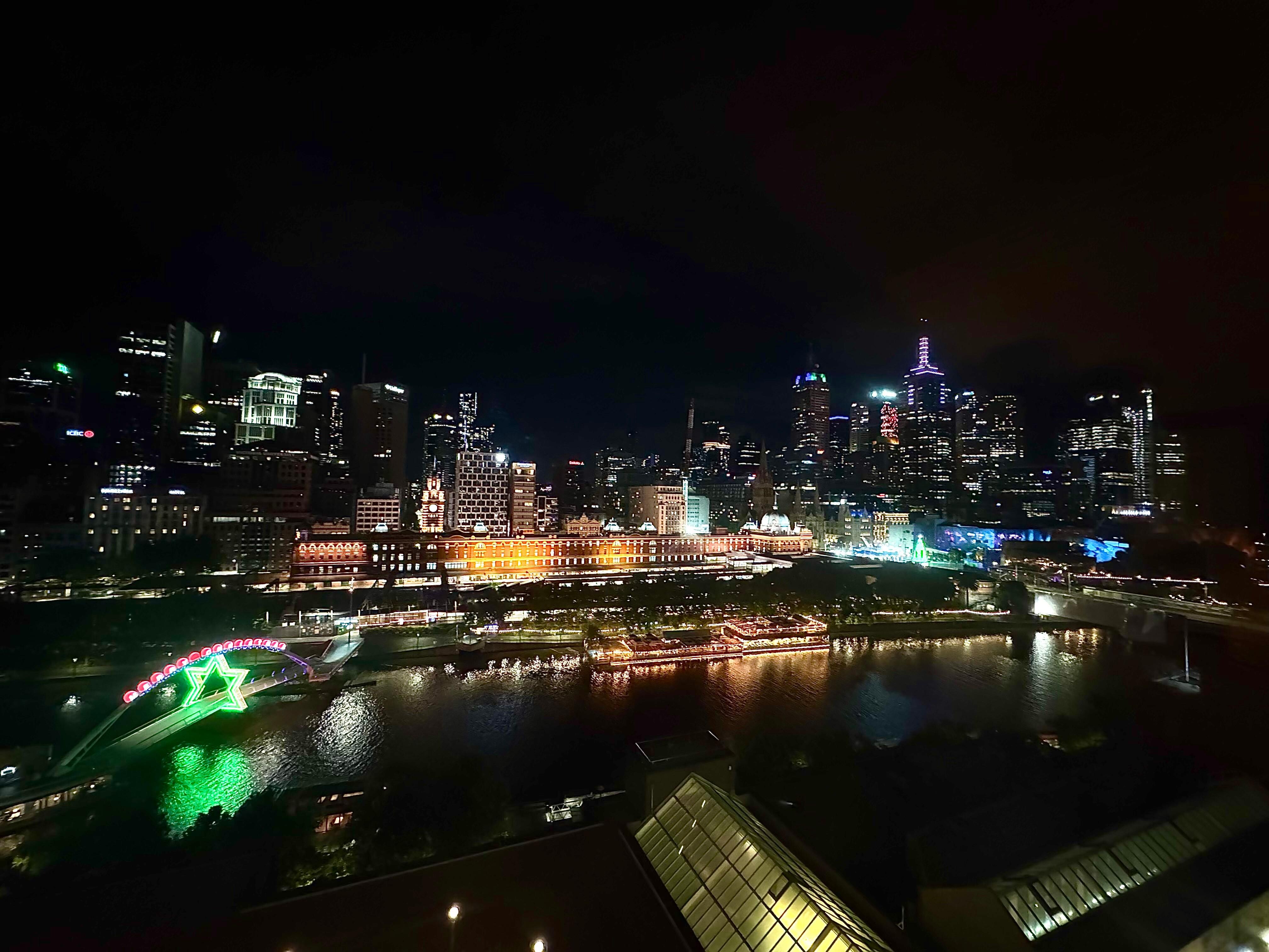 Melbourne at night