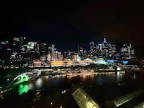 Melbourne at night