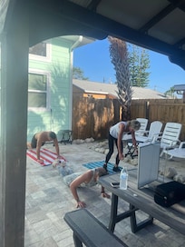 We had plenty of room and were able to even workout