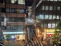 View from our room of a quiet side street. The windows open, so if the room feels small, opening the windows for fresh air helps!