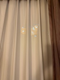 Holes in curtains