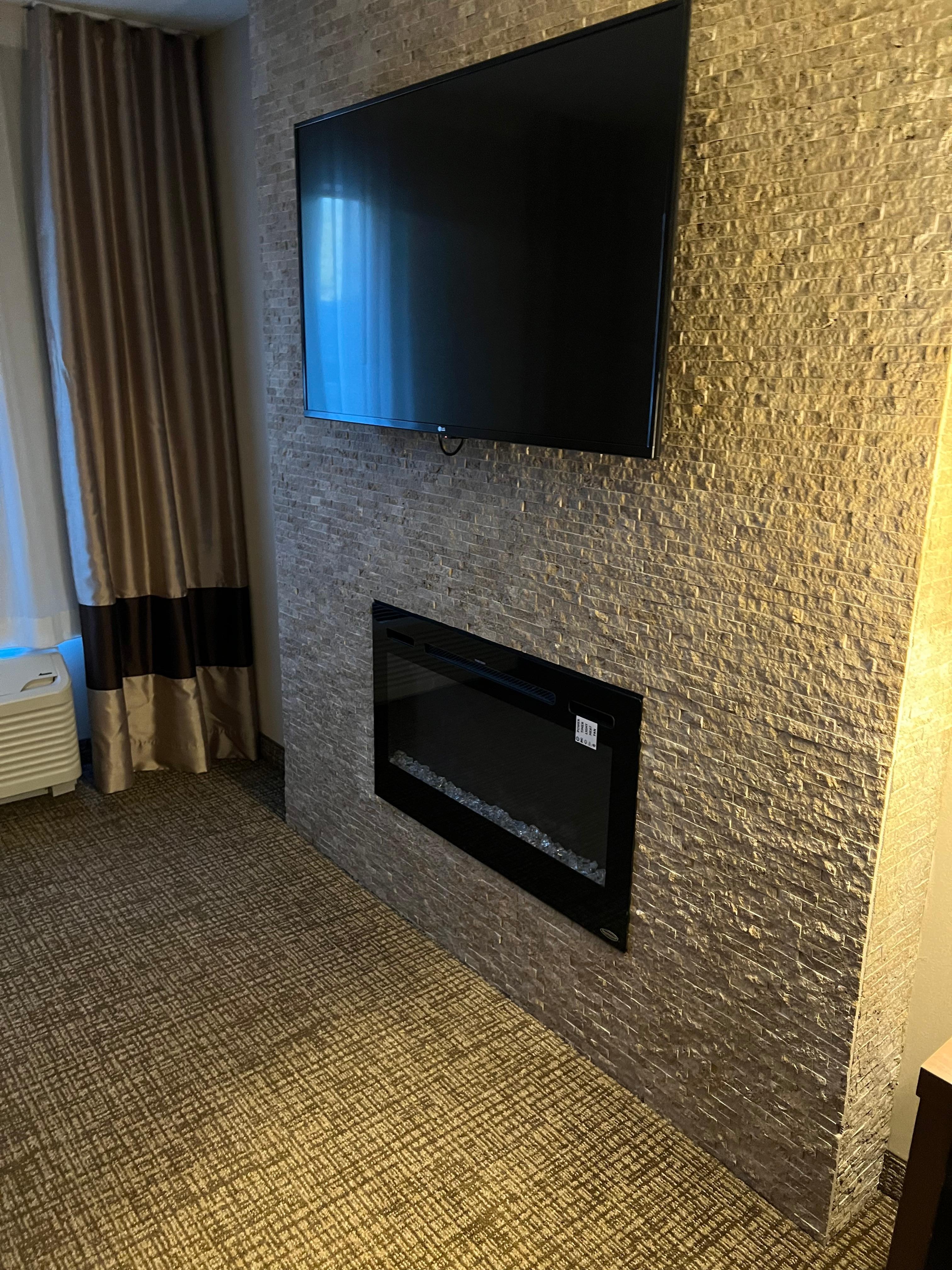 Fire place for romance 