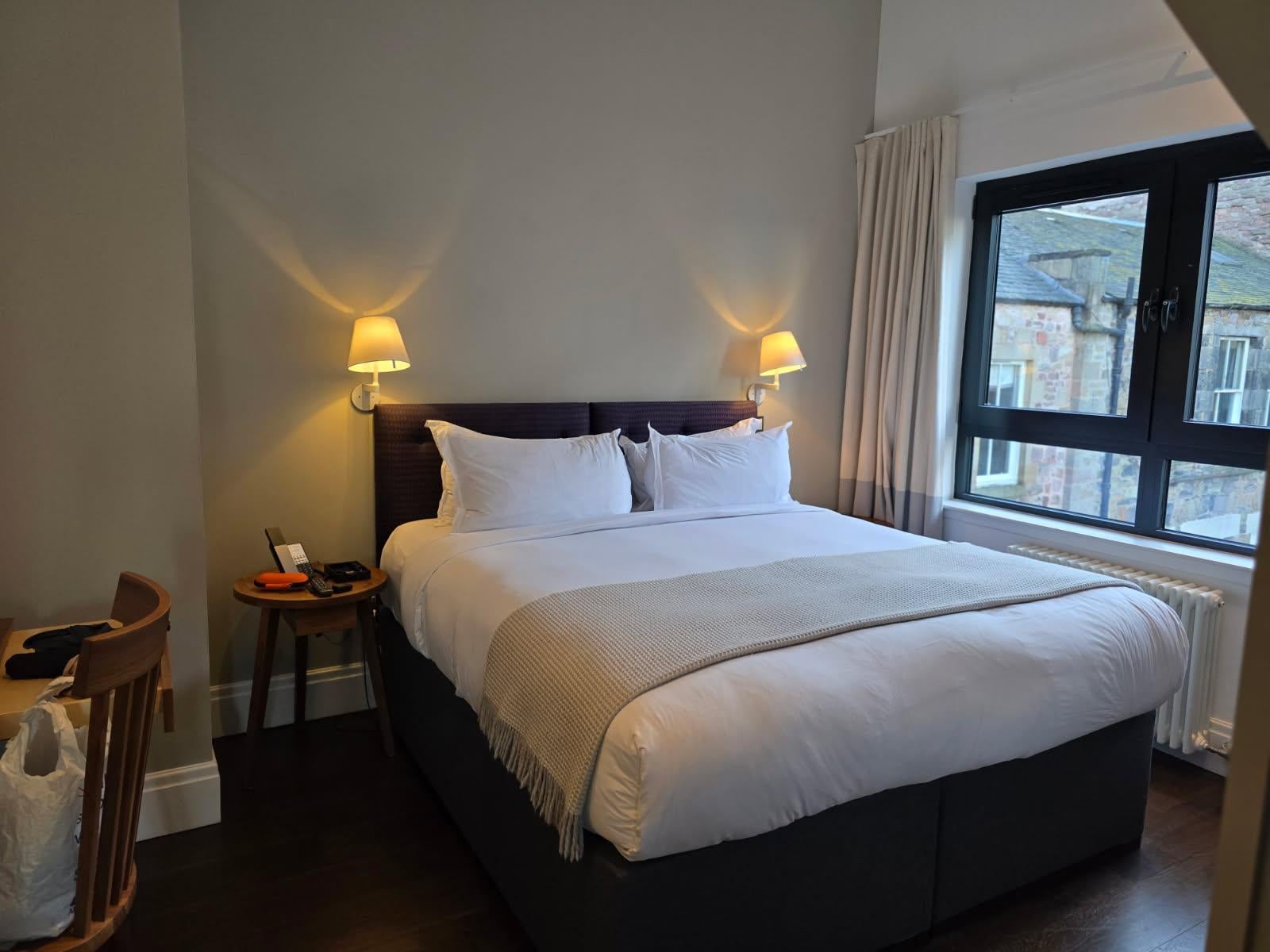 Wonderfully comfortable bed. 