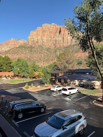 View from hotel balcony