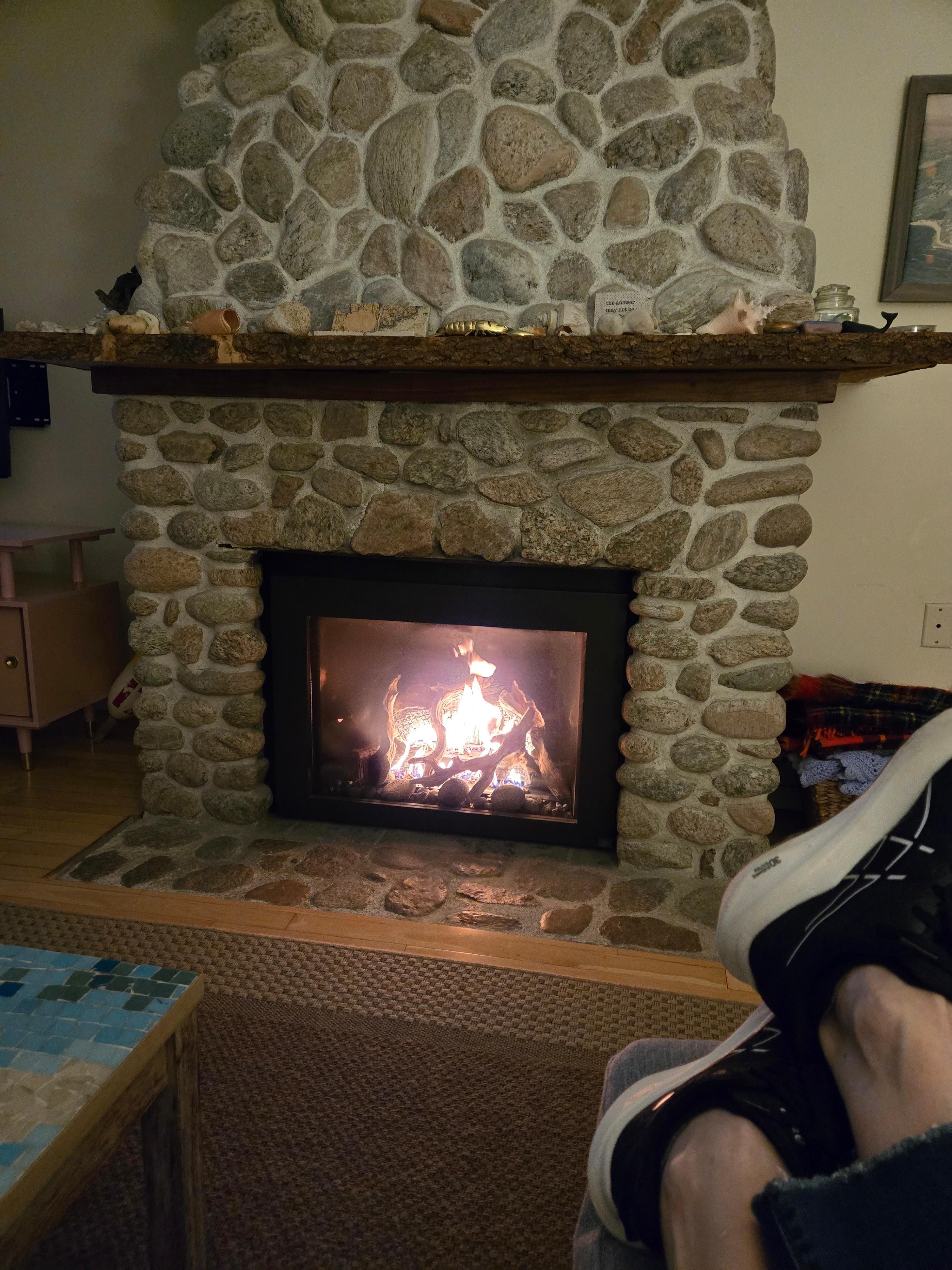 Evenings by the fire.