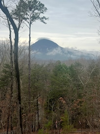 Early morning view of Mt. Yonah from the deck.