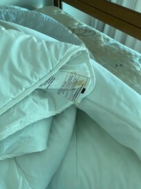 Blood stained bedding