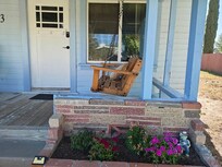 Porch Swing and Flower Box