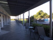 Looking from our studio room towards the lake.