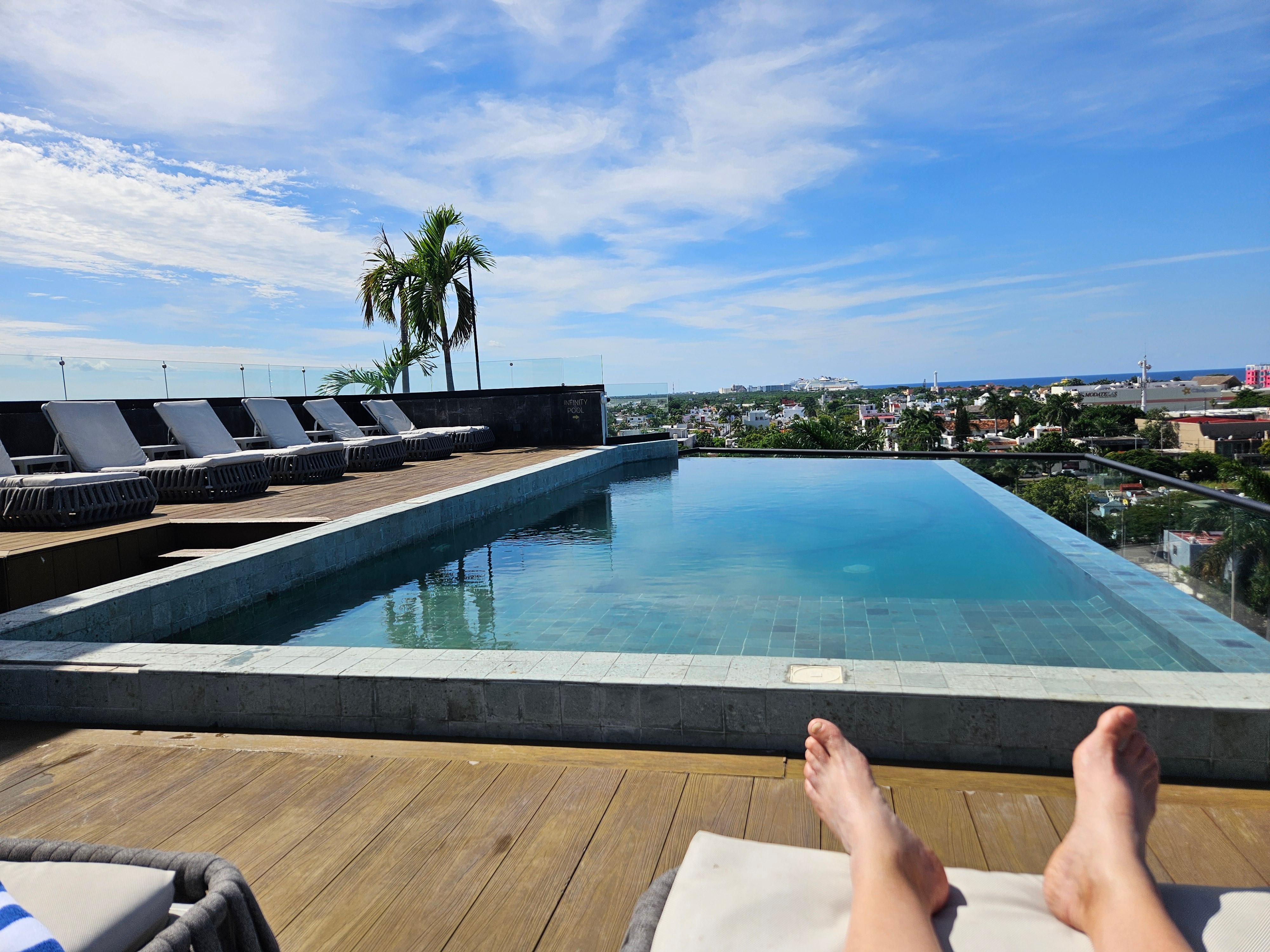 A quiet afternoon by the rooftop pool at Kippal
