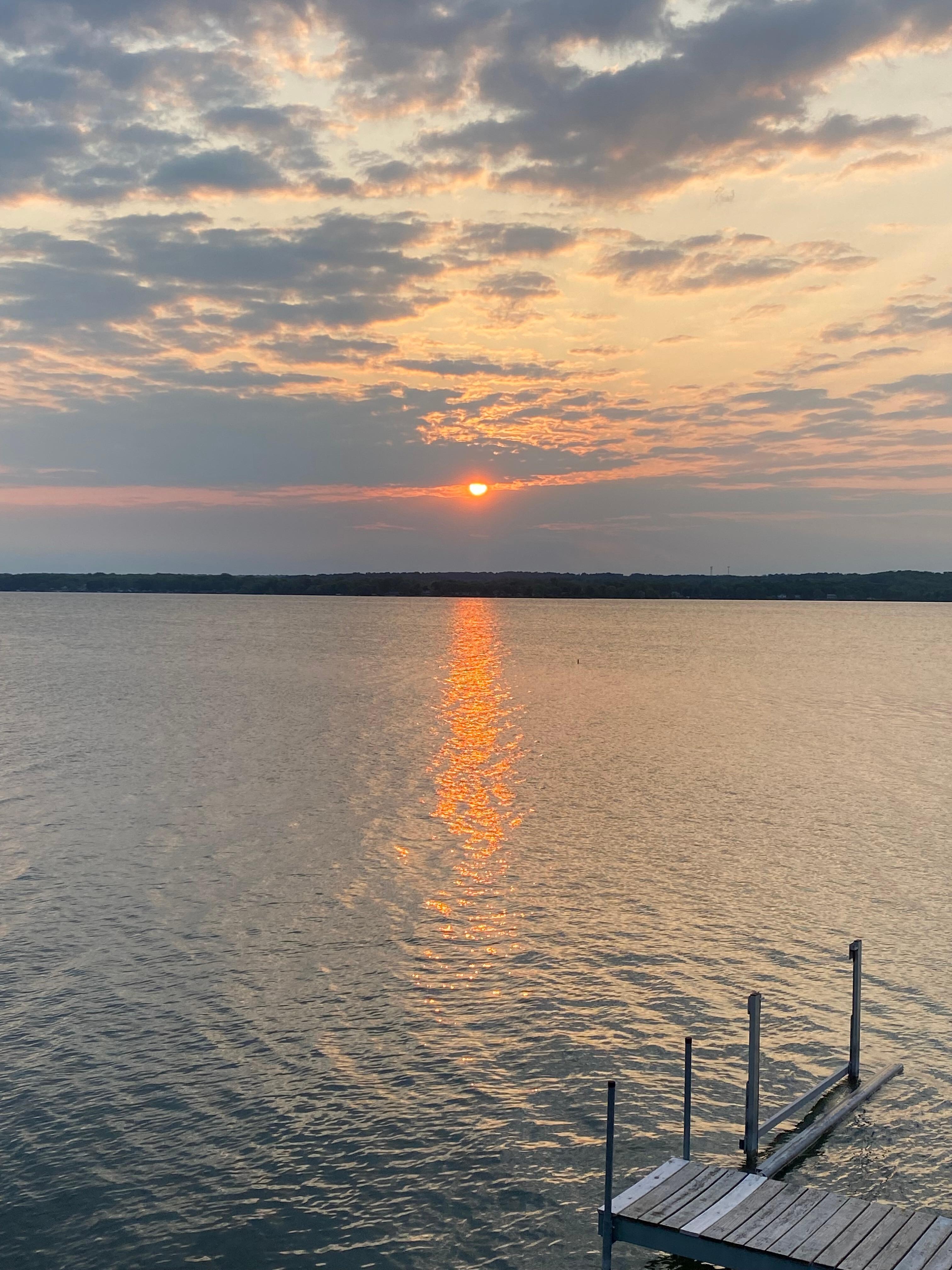 Sunrise from deck