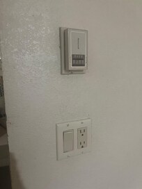 Sponge up walls and old thermostat