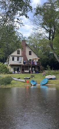 View from the lake on a kayak