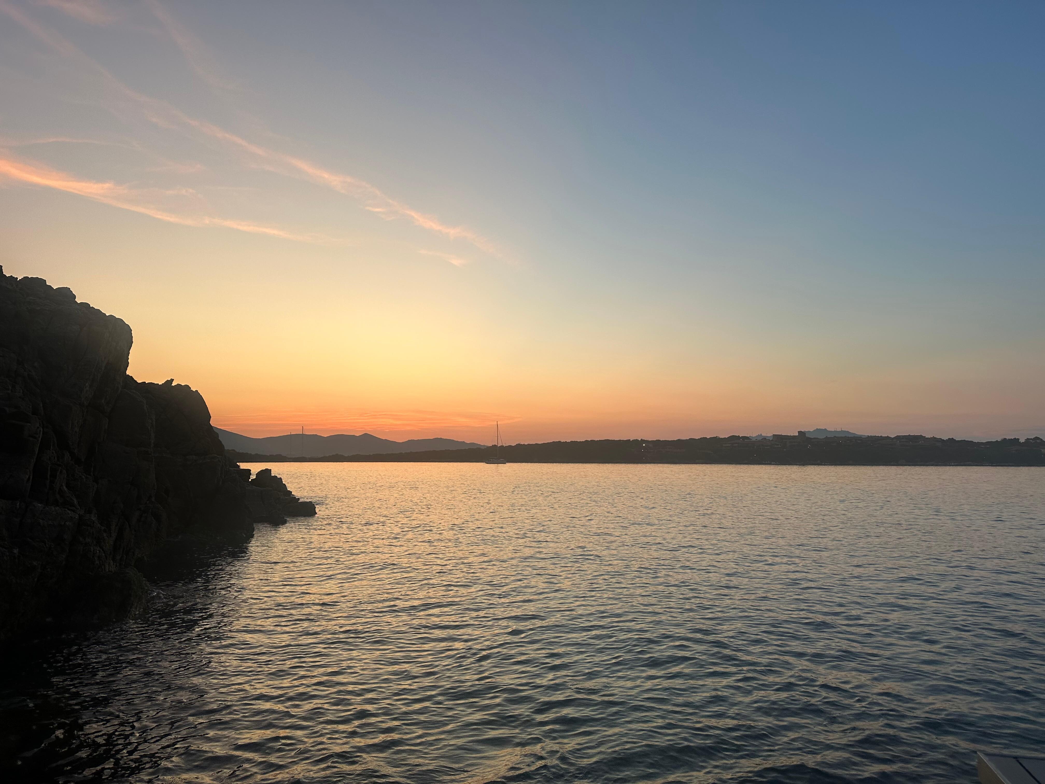 Sunset from the swimming platform 