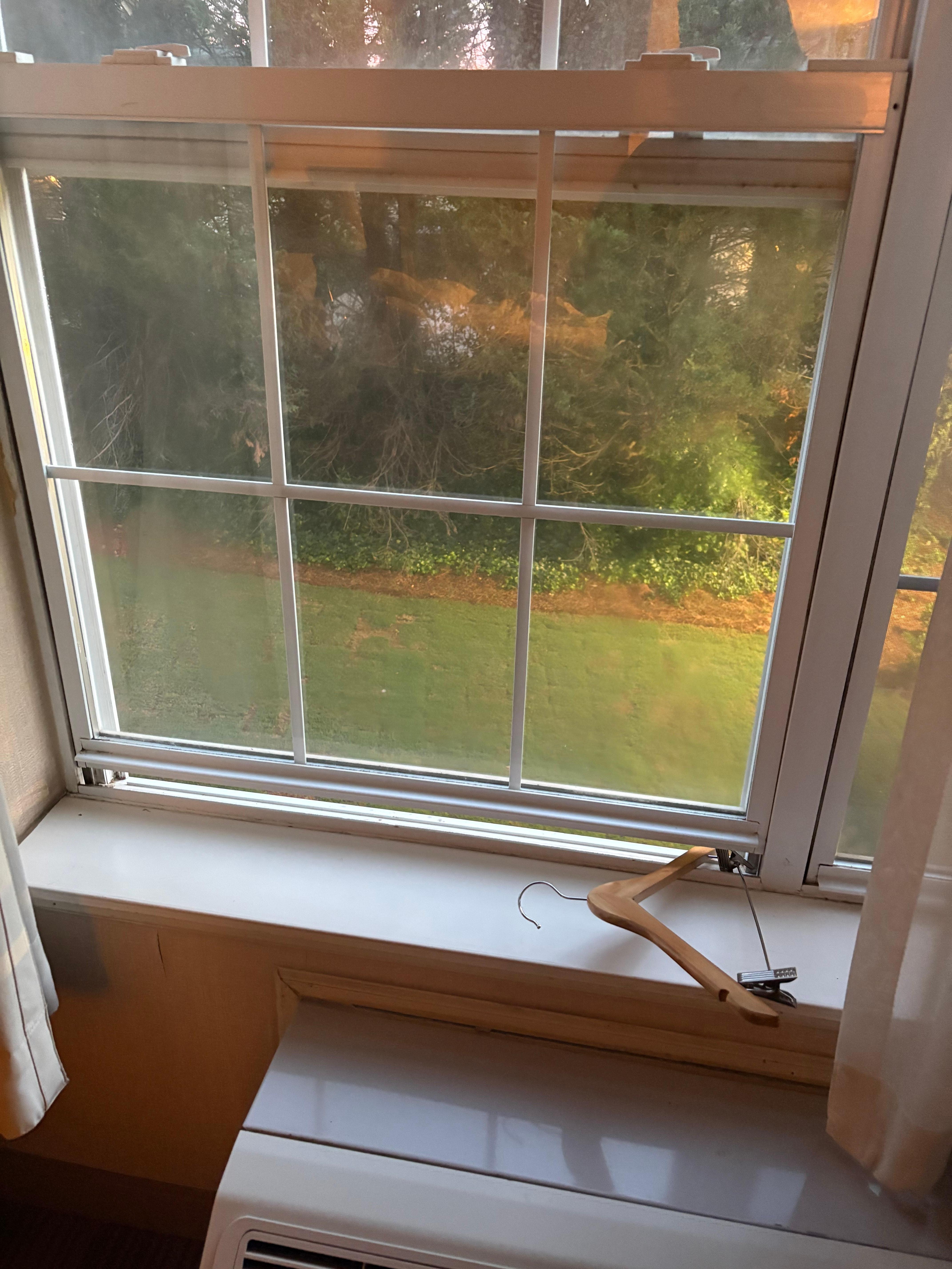 Window cracked open