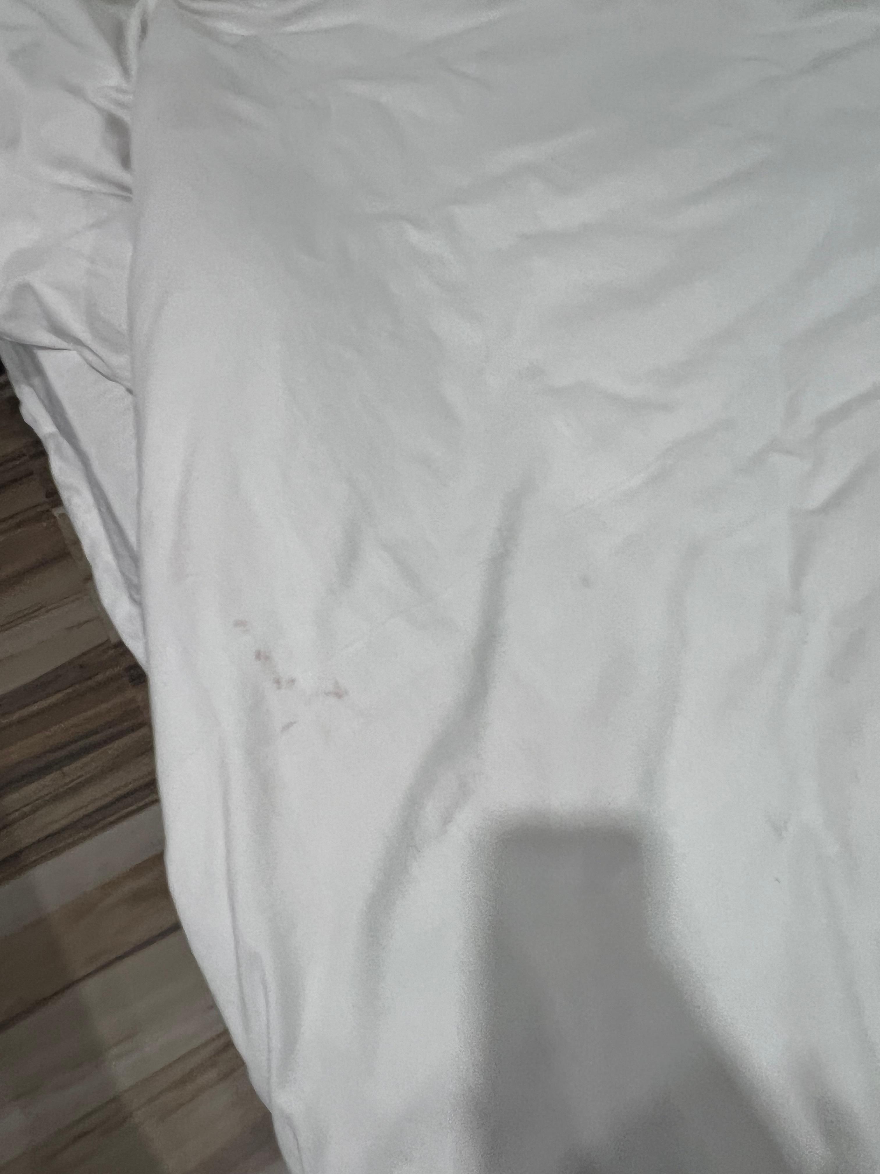 Used sheets and it had lower body hair