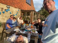 Barbecue in the garden