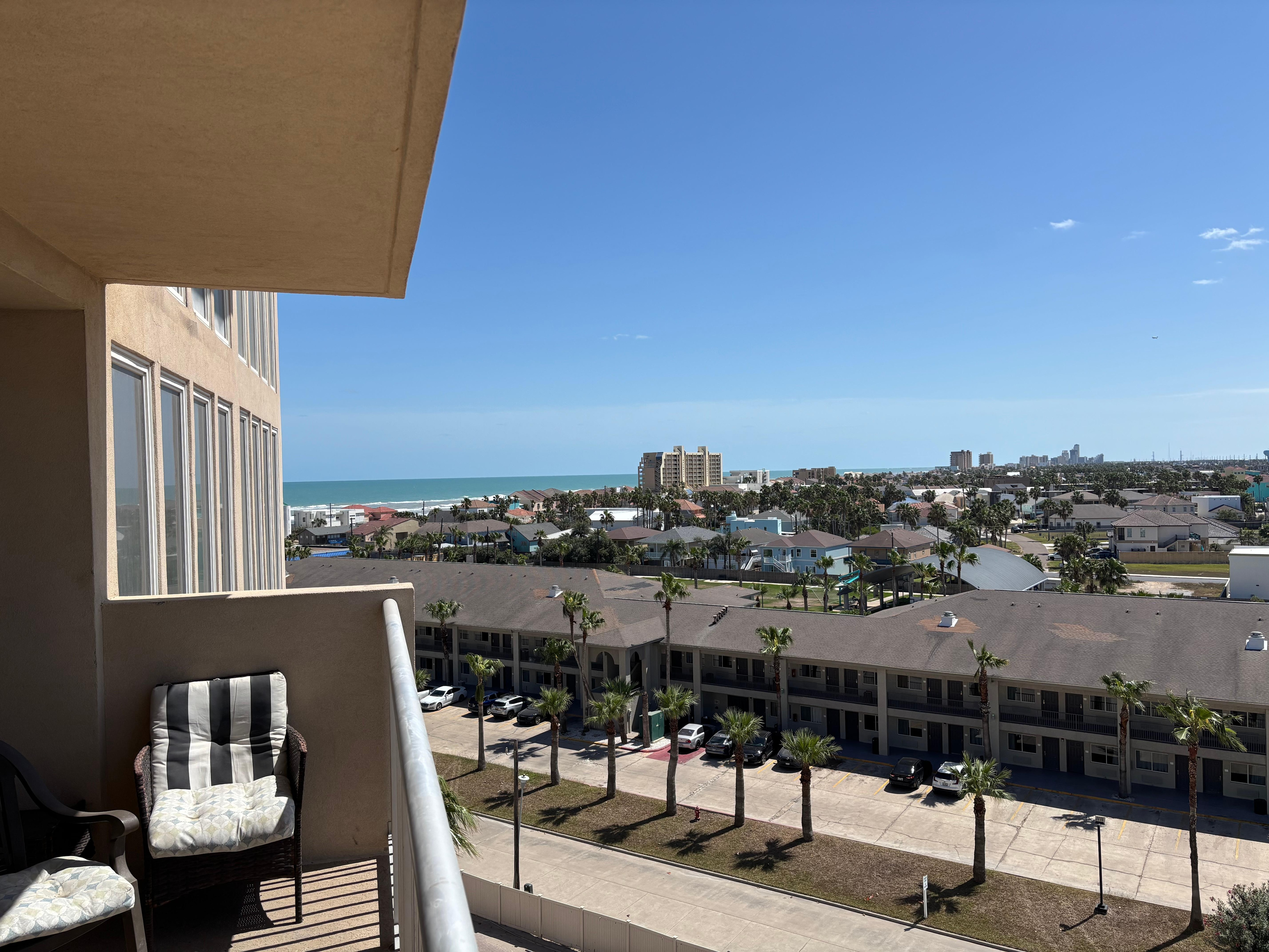 View from the balcony to the left